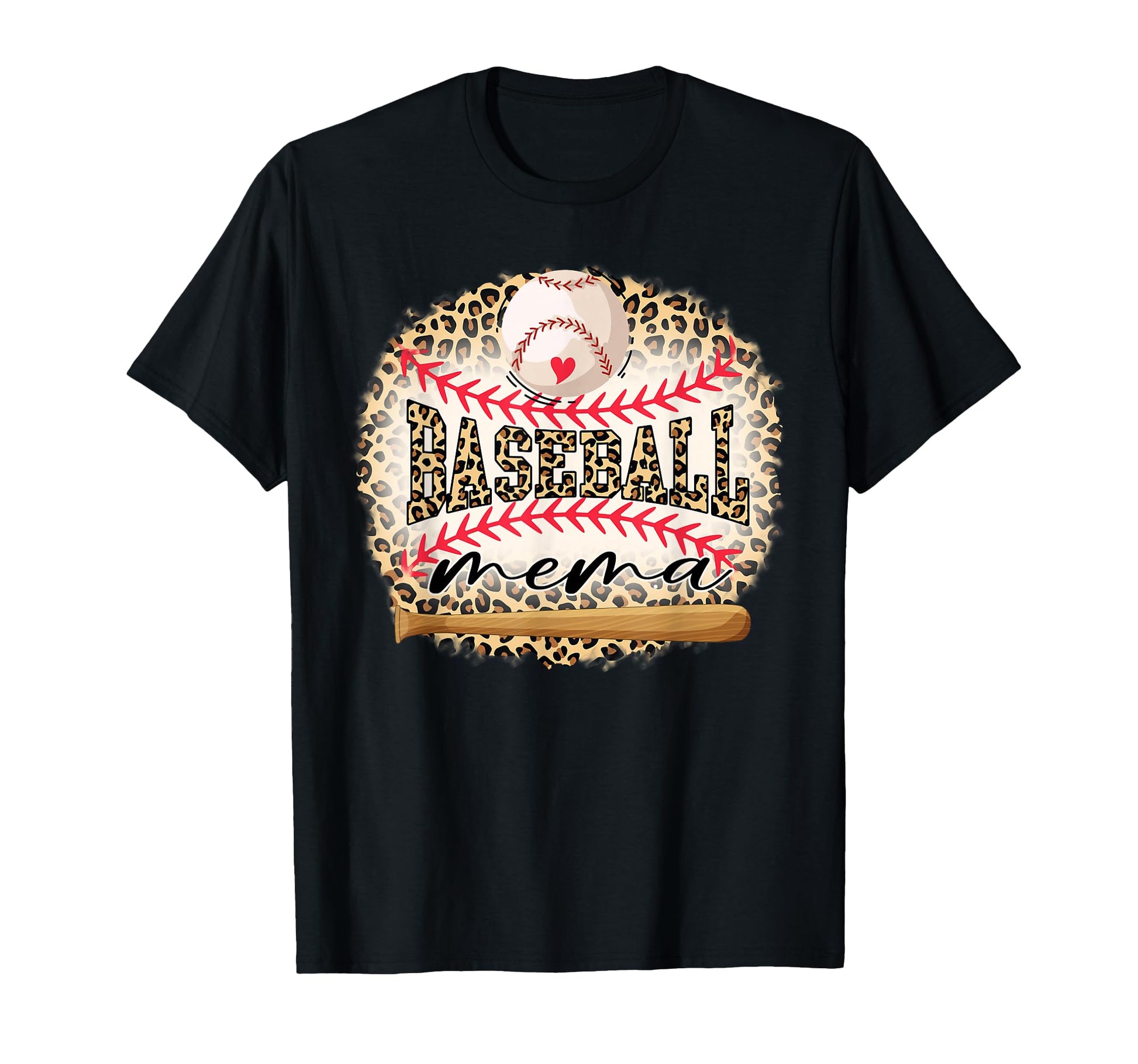 Baseball Mema Funny Leopard Baseball T-Shirt - Trendy Graphic Men Women - T-Shirt, Sweatshirt, Hoodie