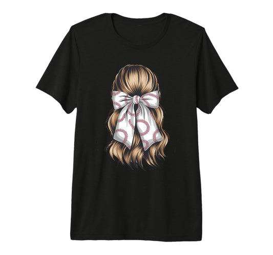Baseball Coquette Bow Baseball T-Shirt - Streetwear Style for Adults - T-Shirt, Sweatshirt, Hoodie