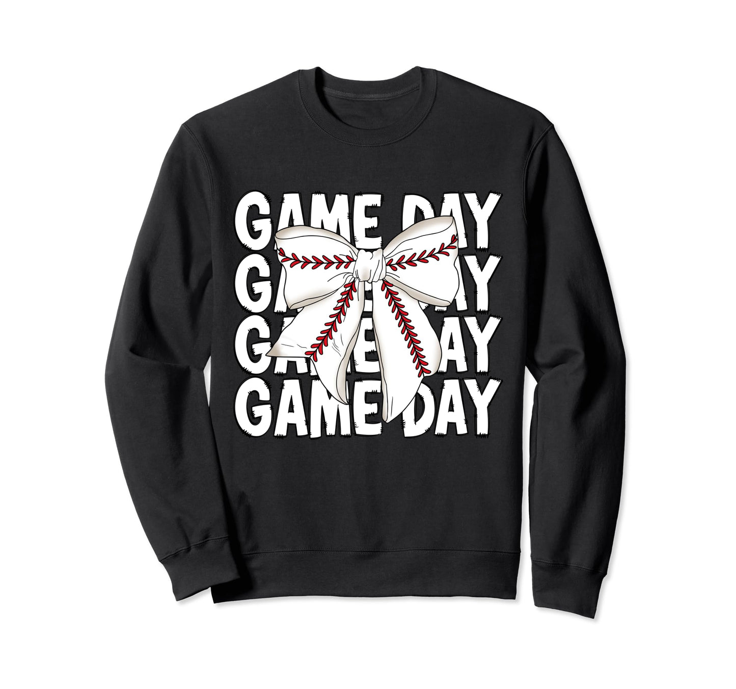 Game Day Coquette Baseball Season Funny Sweatshirt - Graphic Print Unisex - T-Shirt, Sweatshirt, Hoodie