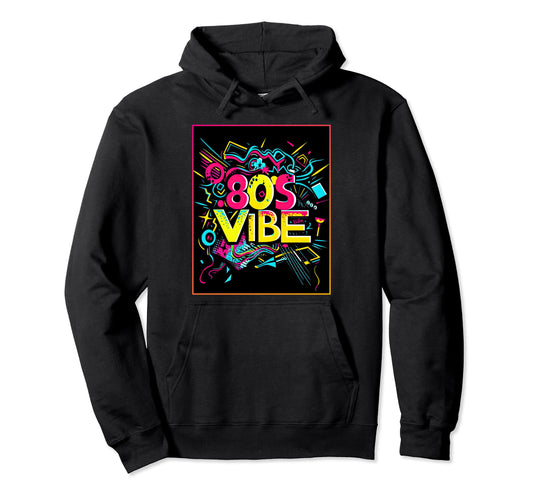 80S Party Synthwave Costume Hoodie - Novelty Apparel for Adults - T-Shirt, Sweatshirt, Hoodie