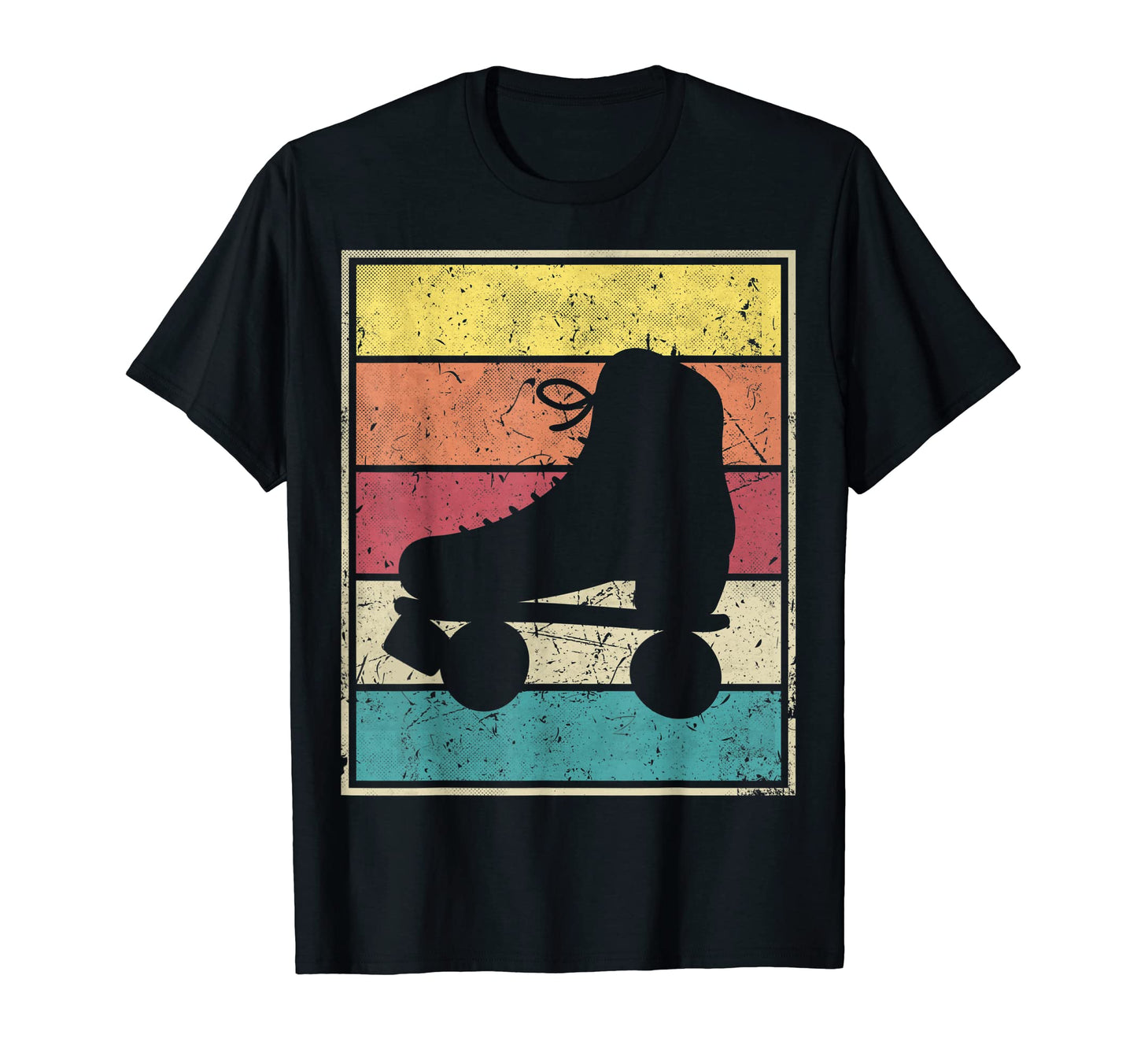 Rollerscates Stripes T-Shirt - Custom Art Print Unisex - T-Shirt, Sweatshirt, Hoodie