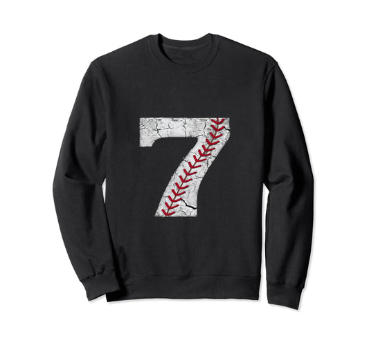 Baseball 7Th Birthday Home Run Sweatshirt - Streetwear Style Men Women - T-Shirt, Sweatshirt, Hoodie