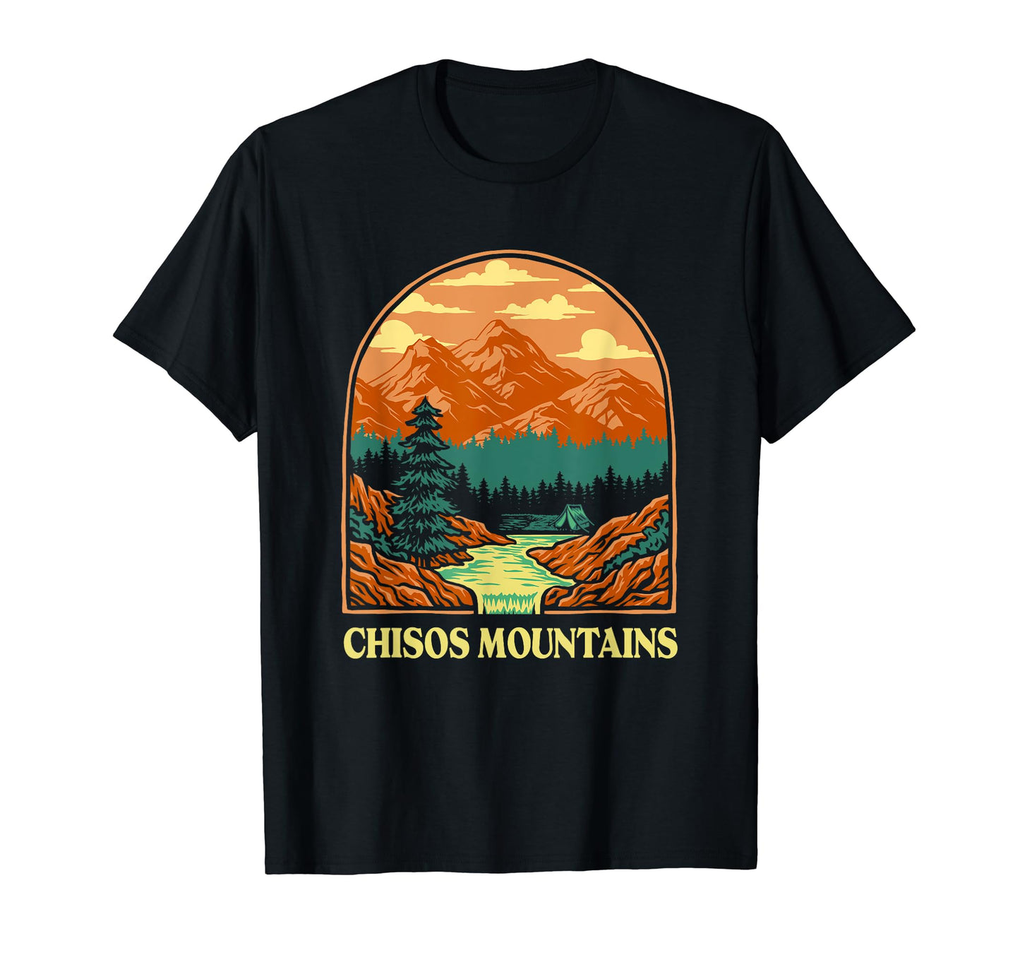 Chisos Mountains Big Bend National Park T-Shirt - Minimalist Print Unisex - T-Shirt, Sweatshirt, Hoodie
