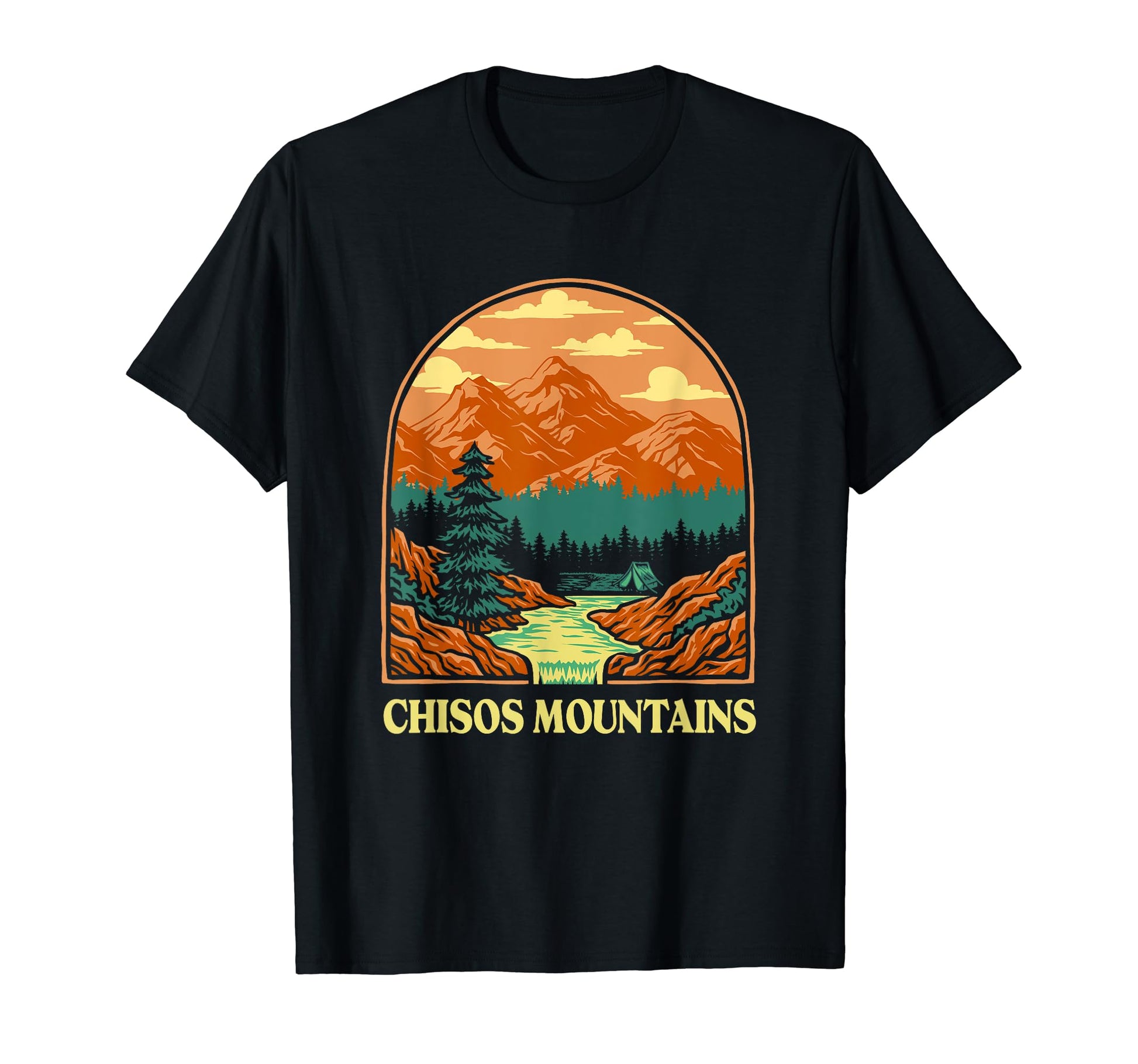 Chisos Mountains Big Bend National Park T-Shirt - Minimalist Print Unisex - T-Shirt, Sweatshirt, Hoodie
