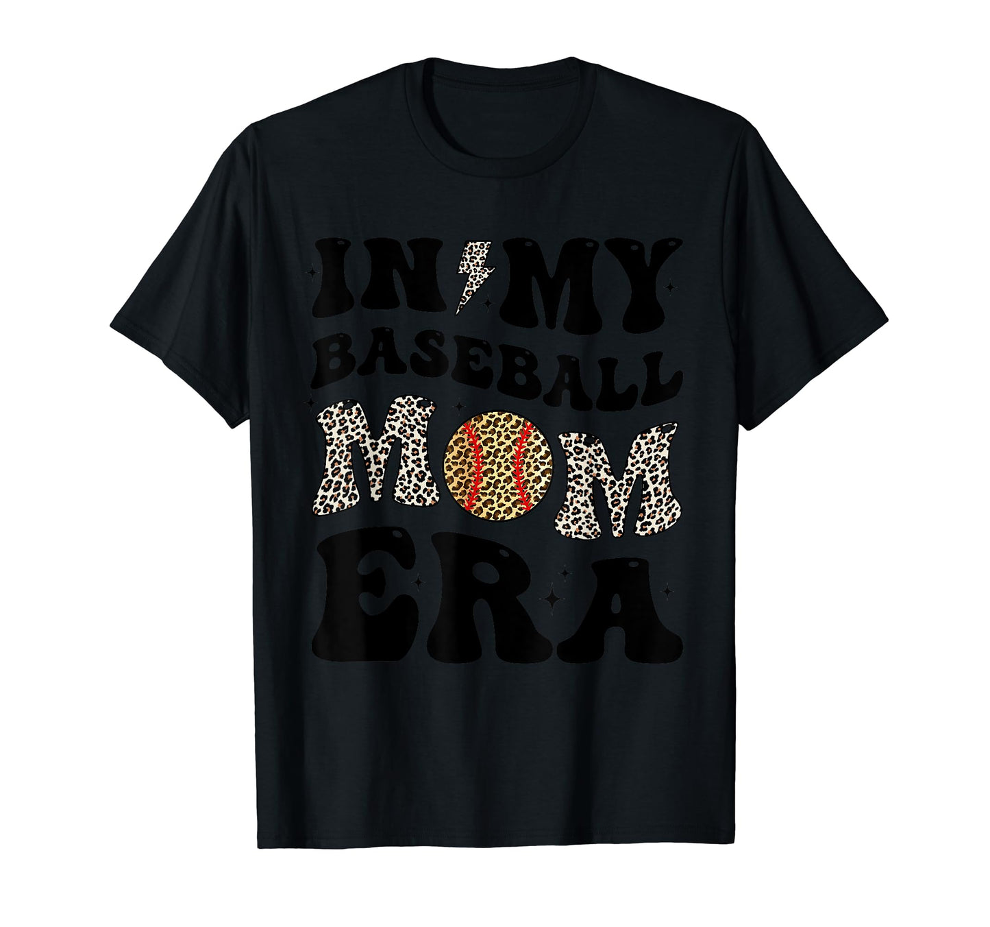 My Baseball Mom Era Leopard Mom T-Shirt - Custom Art Print Men Women - T-Shirt, Sweatshirt, Hoodie