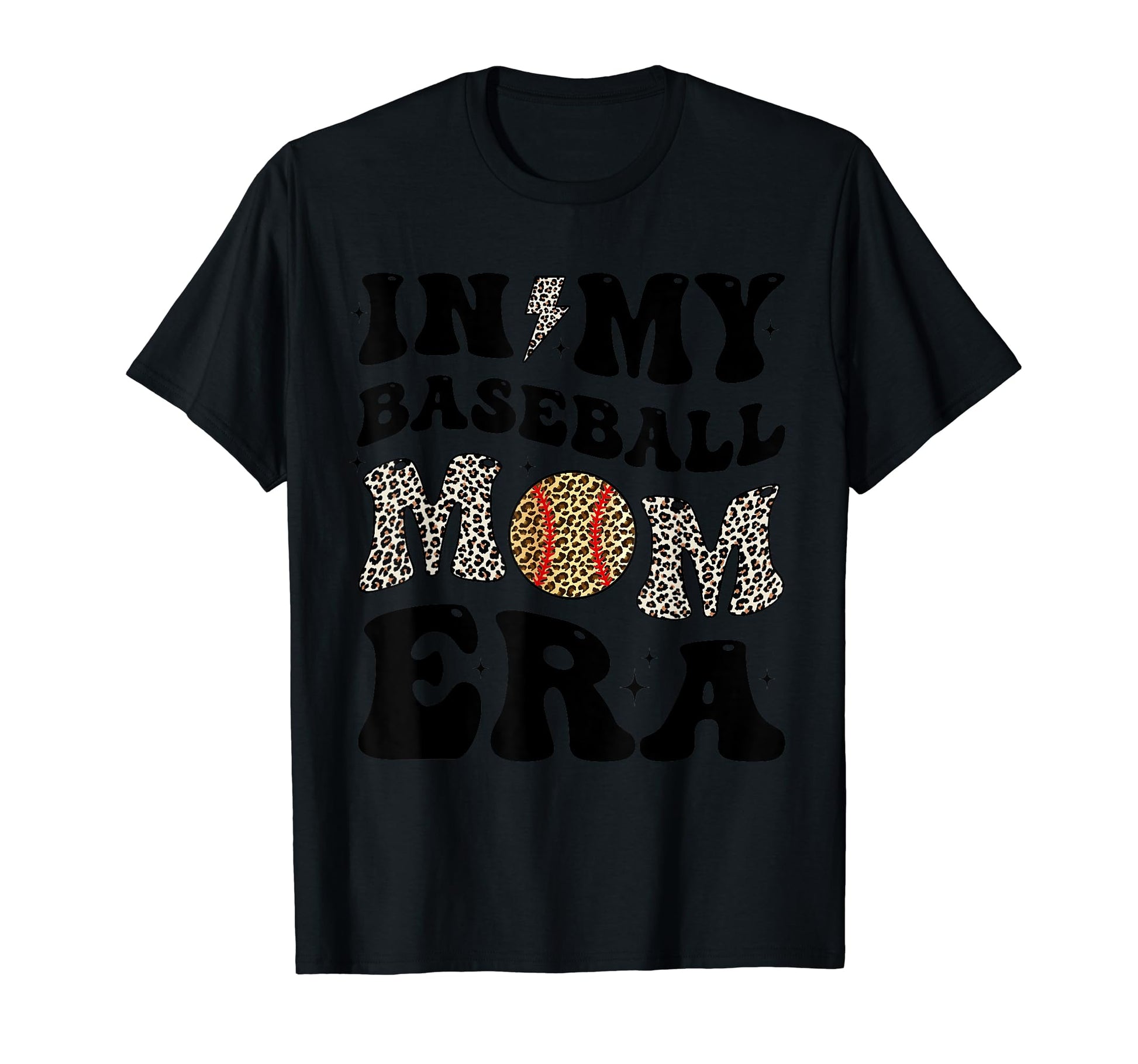 My Baseball Mom Era Leopard Mom T-Shirt - Custom Art Print Men Women - T-Shirt, Sweatshirt, Hoodie