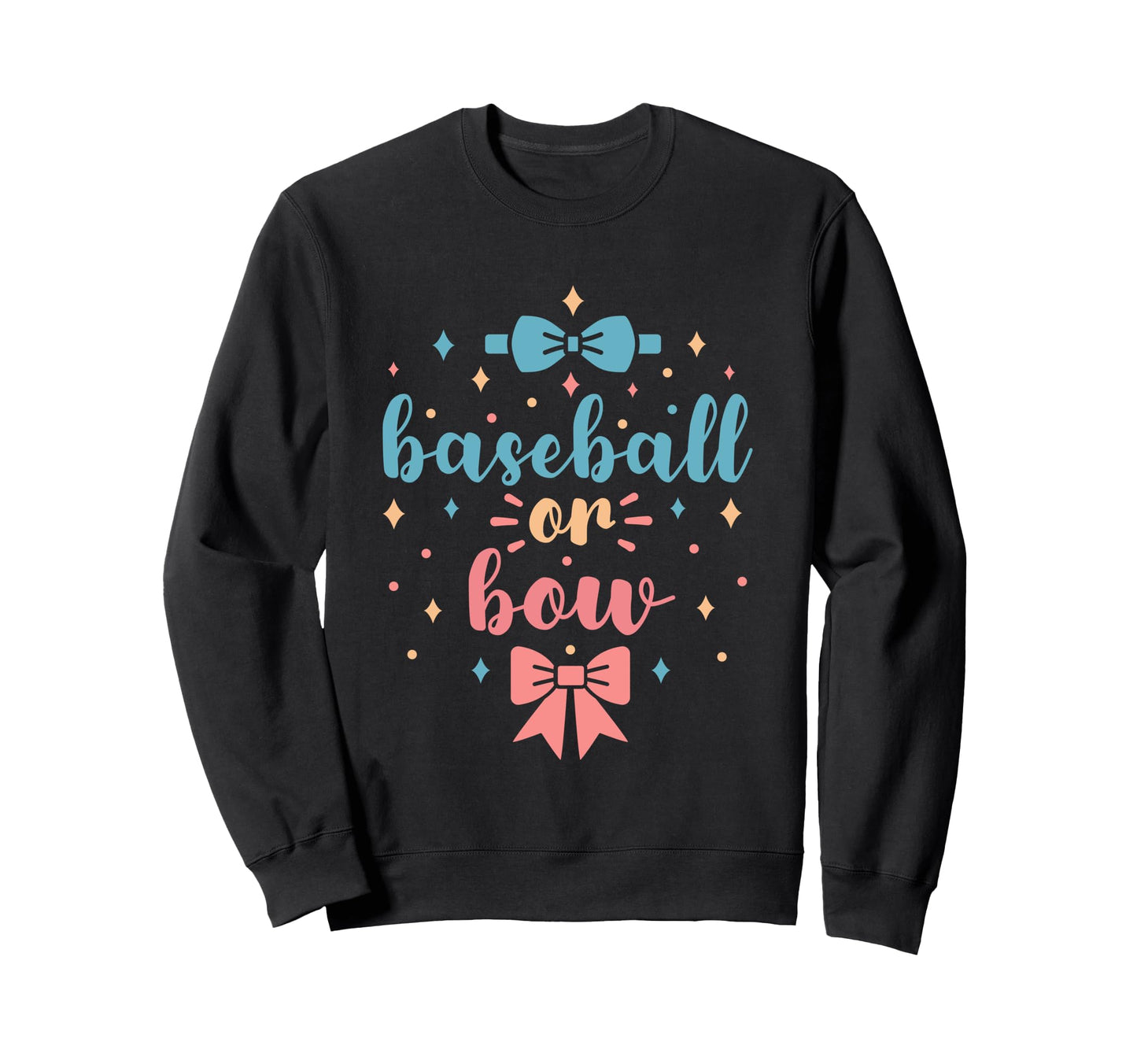 Baseball Or Bow Gender Reveal Future Sweatshirt - Graphic Print Unisex - T-Shirt, Sweatshirt, Hoodie
