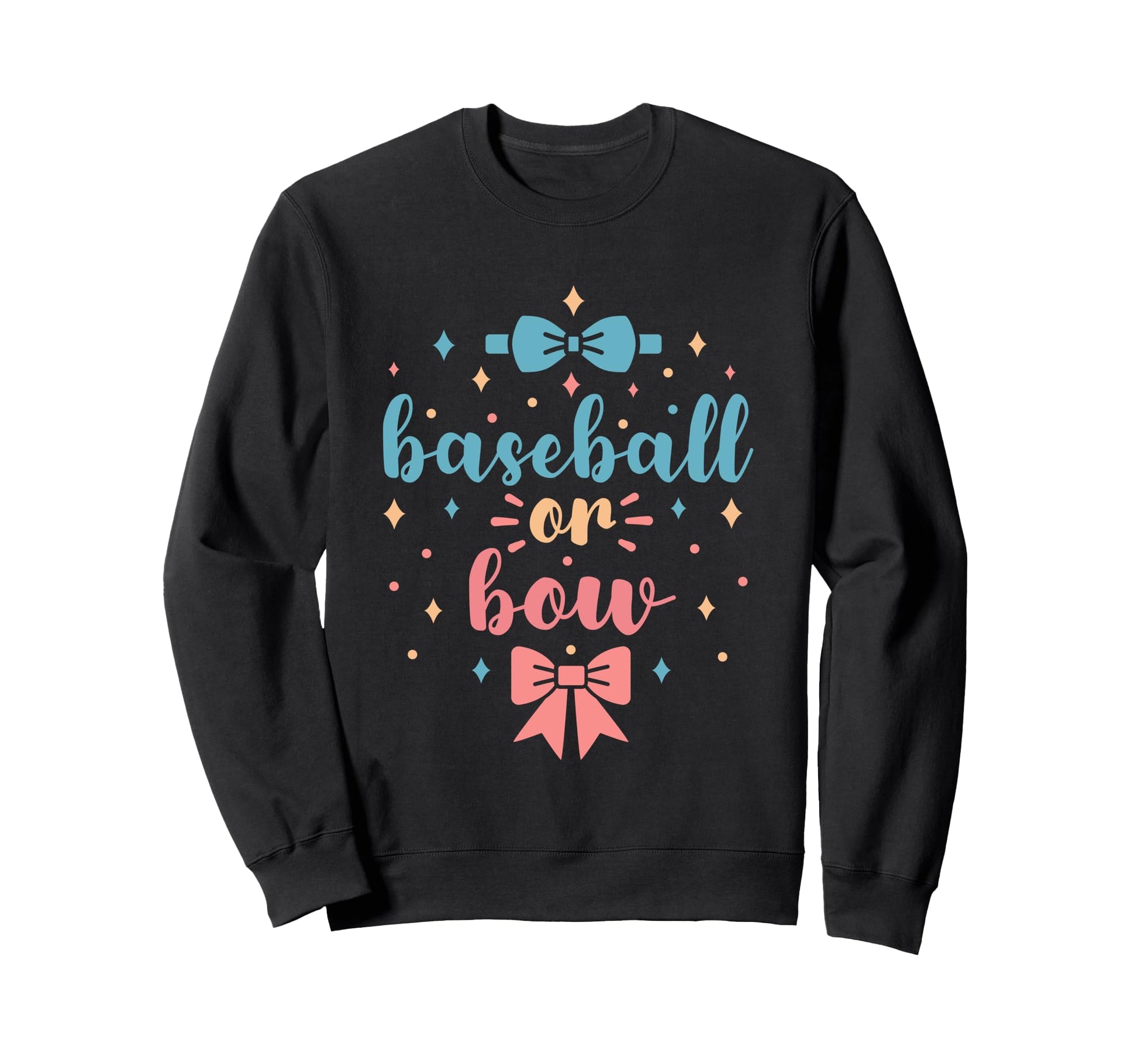 Baseball Or Bow Gender Reveal Future Sweatshirt - Graphic Print Unisex - T-Shirt, Sweatshirt, Hoodie