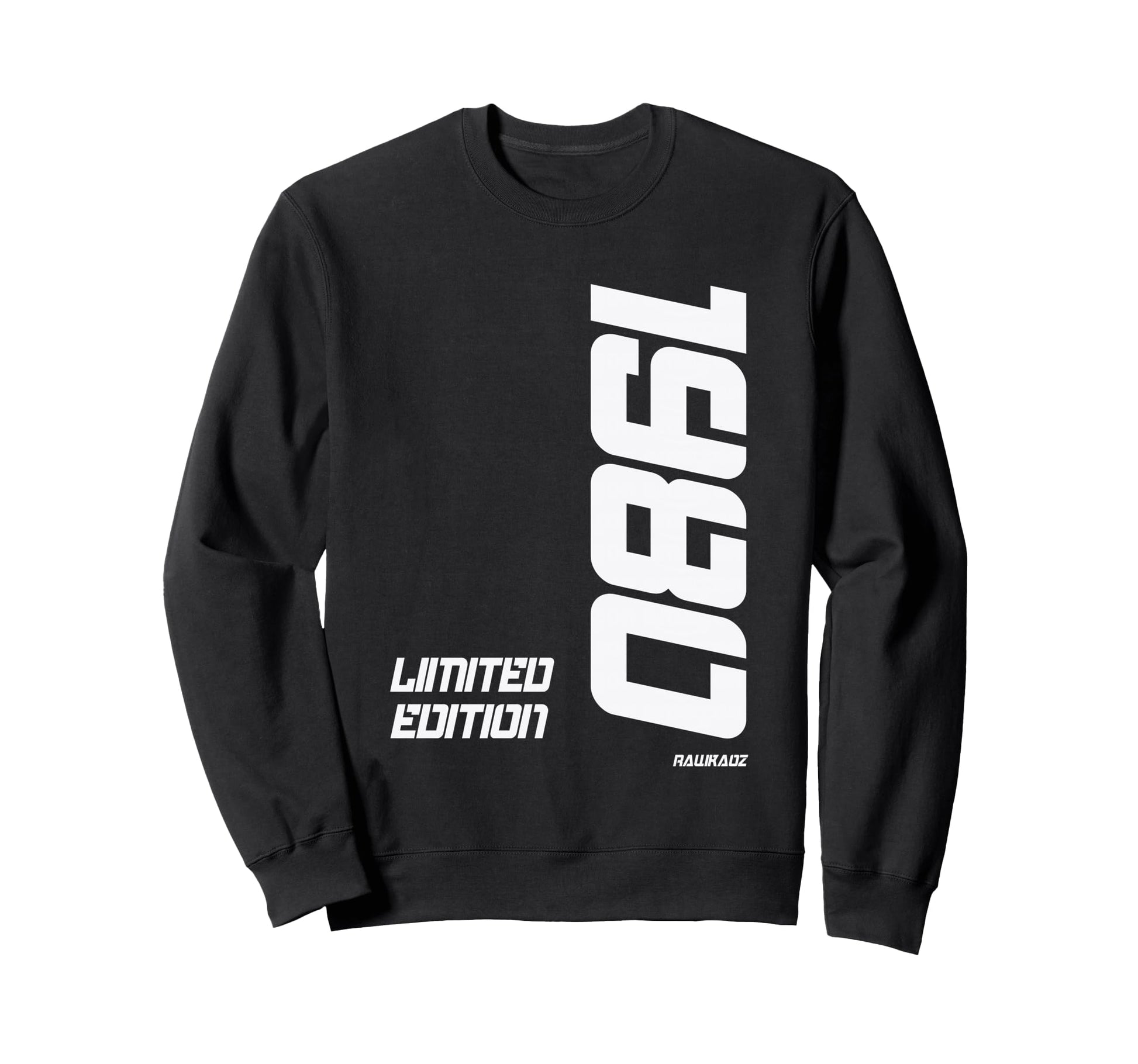 1980 Bold Typography Sweatshirt - Unique Graphic Men Women - T-Shirt, Sweatshirt, Hoodie