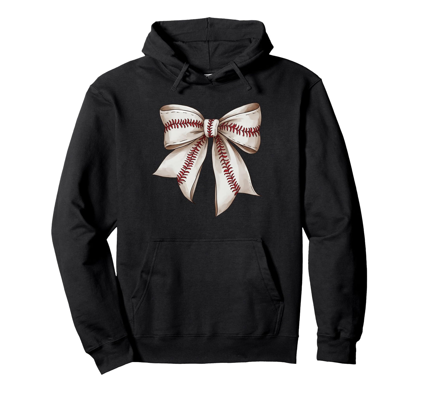 Baseball Coquette Bow Baseball Mom Mama Hoodie - Graphic Print Men Women - T-Shirt, Sweatshirt, Hoodie