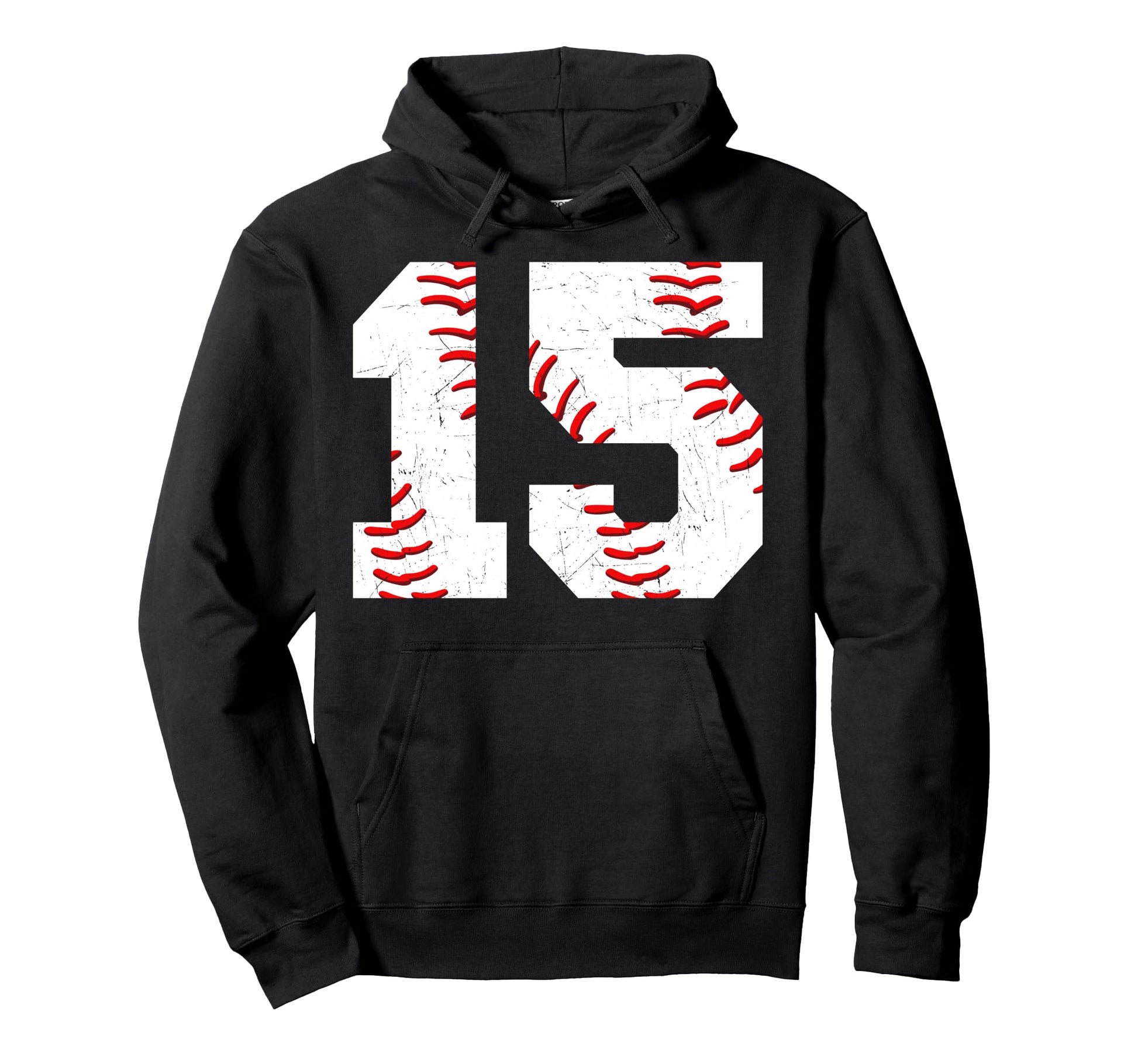 15 Birthday Baseball Theme Bday Hoodie - Fun Novelty Design for Adults - T-Shirt, Sweatshirt, Hoodie