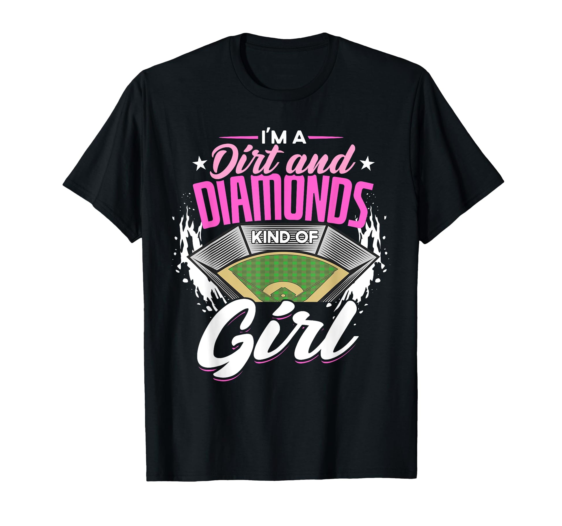 Im Dirt And Diamond Kind Softball T-Shirt - Casual Everyday Wear Men Women - T-Shirt, Sweatshirt, Hoodie