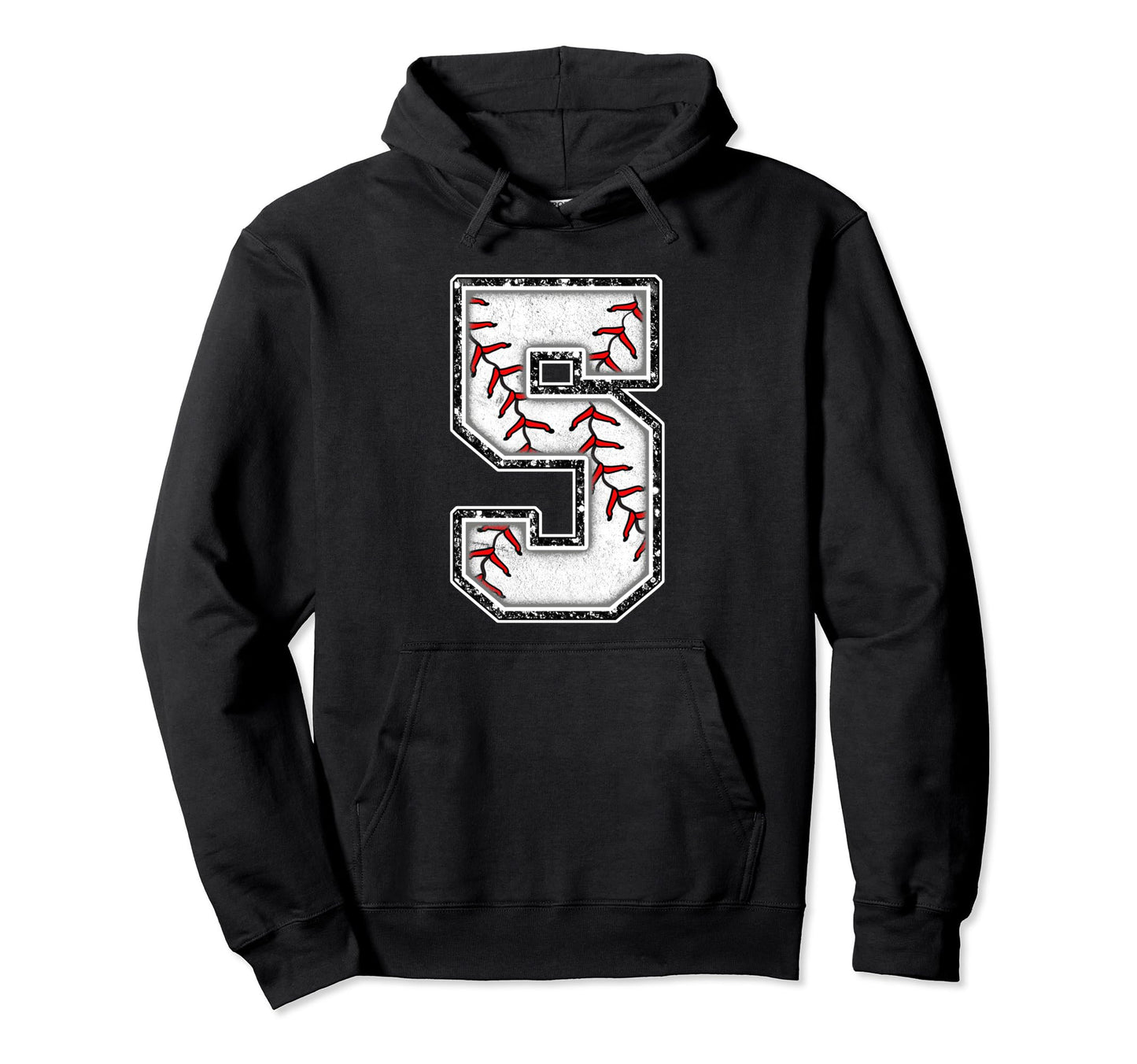 5 Years Old Birthday Baseball Theme Five Hoodie - Graphic Print for Adults - T-Shirt, Sweatshirt, Hoodie