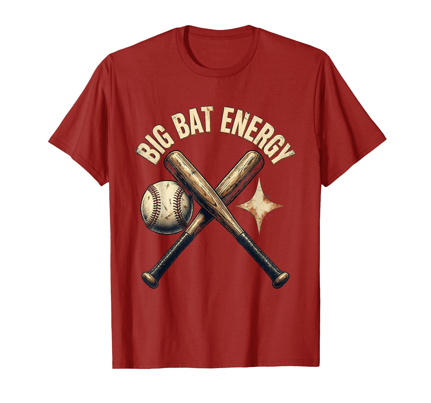 Big Bat Energy Baseball Drip T-Shirt - Unique Graphic Men Women - T-Shirt, Sweatshirt, Hoodie