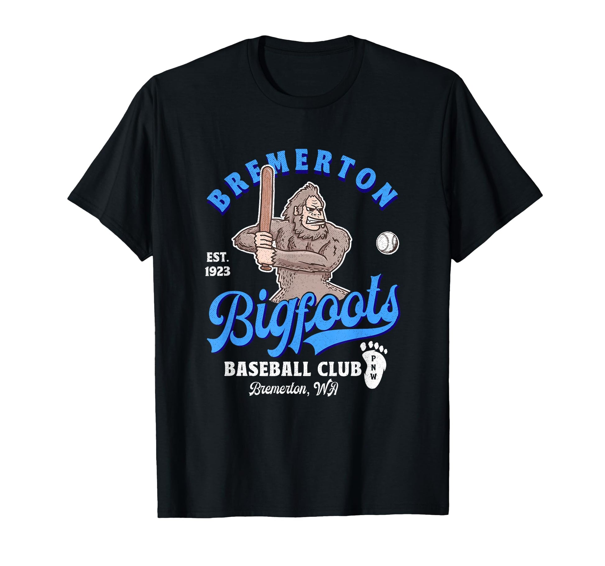 Funny Bigfoot Baseball Minor League T-Shirt - Unique Graphic for Adults - T-Shirt, Sweatshirt, Hoodie