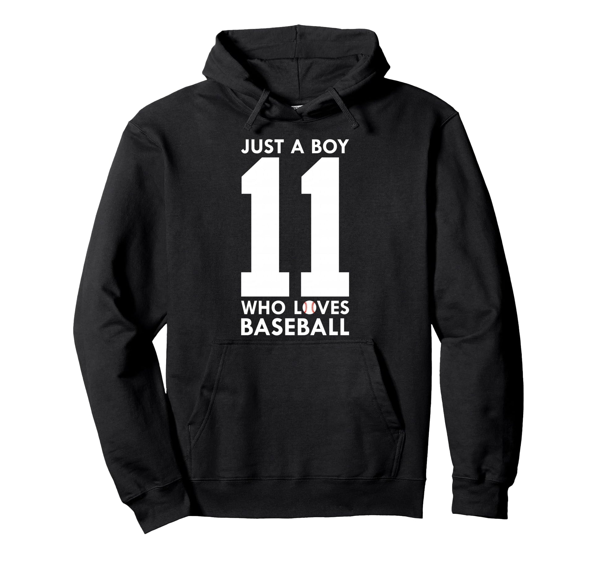Just Who Loves Baseball 11Th Birthday Hoodie - Custom Art Print Unisex - T-Shirt, Sweatshirt, Hoodie