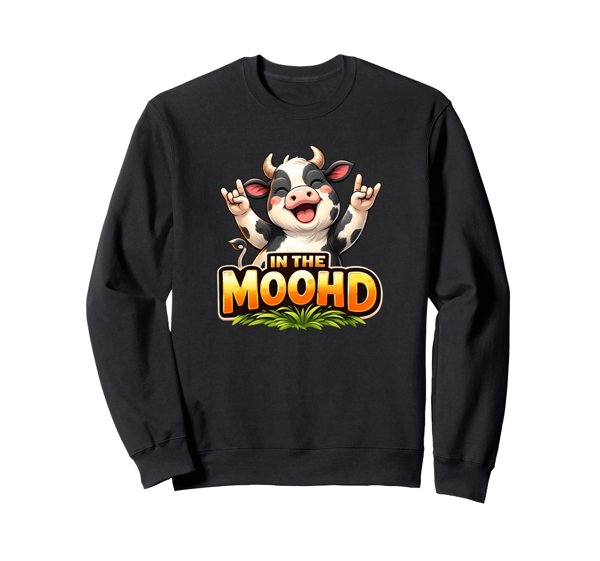 Moohd Funny Cow Pun Sweatshirt - Trendy Graphic for Adults - T-Shirt, Sweatshirt, Hoodie