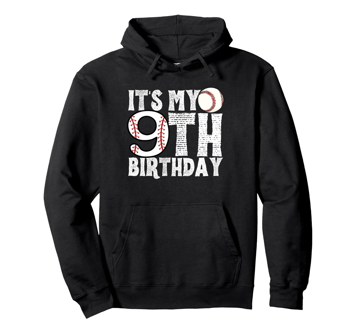 Its My 9Th Birthday Baseball Player 9Th Hoodie - Graphic Print Unisex - T-Shirt, Sweatshirt, Hoodie