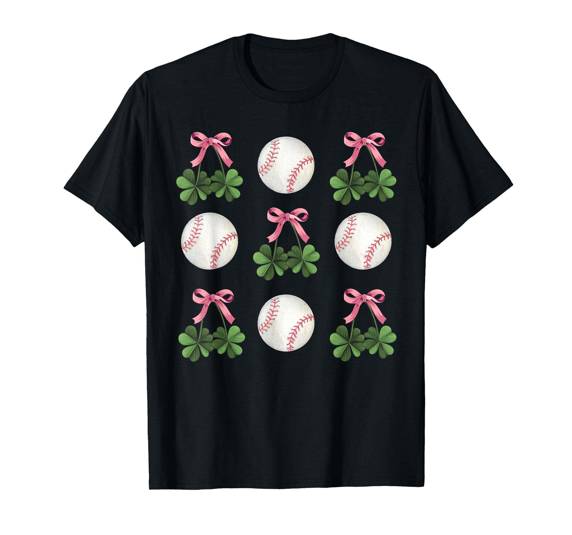 Coquette Baseball And Shamrock St T-Shirt - Casual Everyday Wear Men Women - T-Shirt, Sweatshirt, Hoodie