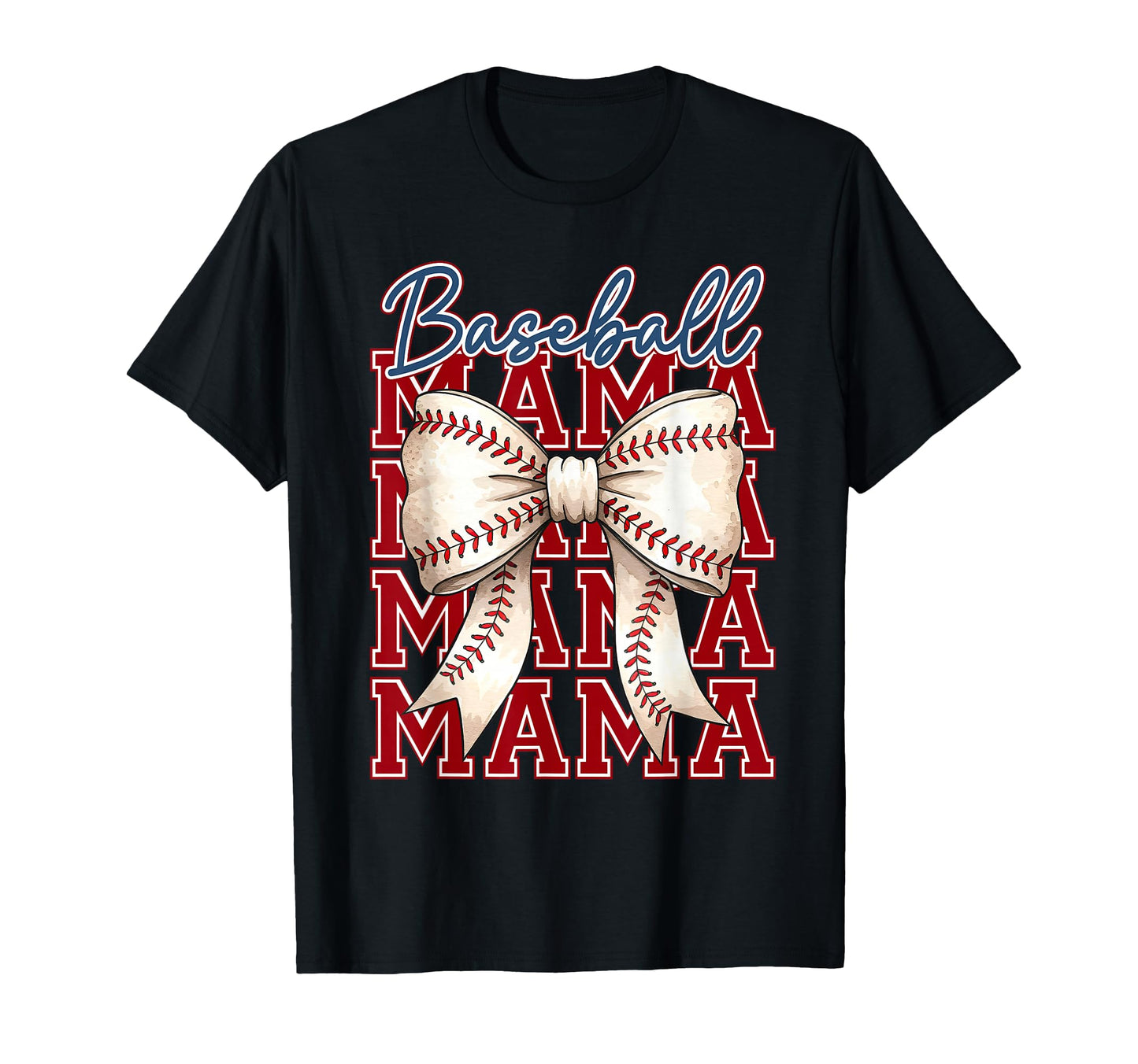 Coquette Bow Game Day Baseball Mama T-Shirt - Streetwear Style Unisex - T-Shirt, Sweatshirt, Hoodie