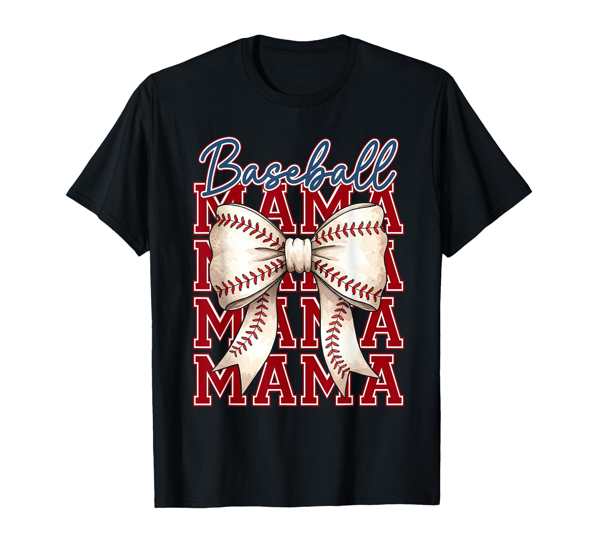 Coquette Bow Game Day Baseball Mama T-Shirt - Streetwear Style Unisex - T-Shirt, Sweatshirt, Hoodie