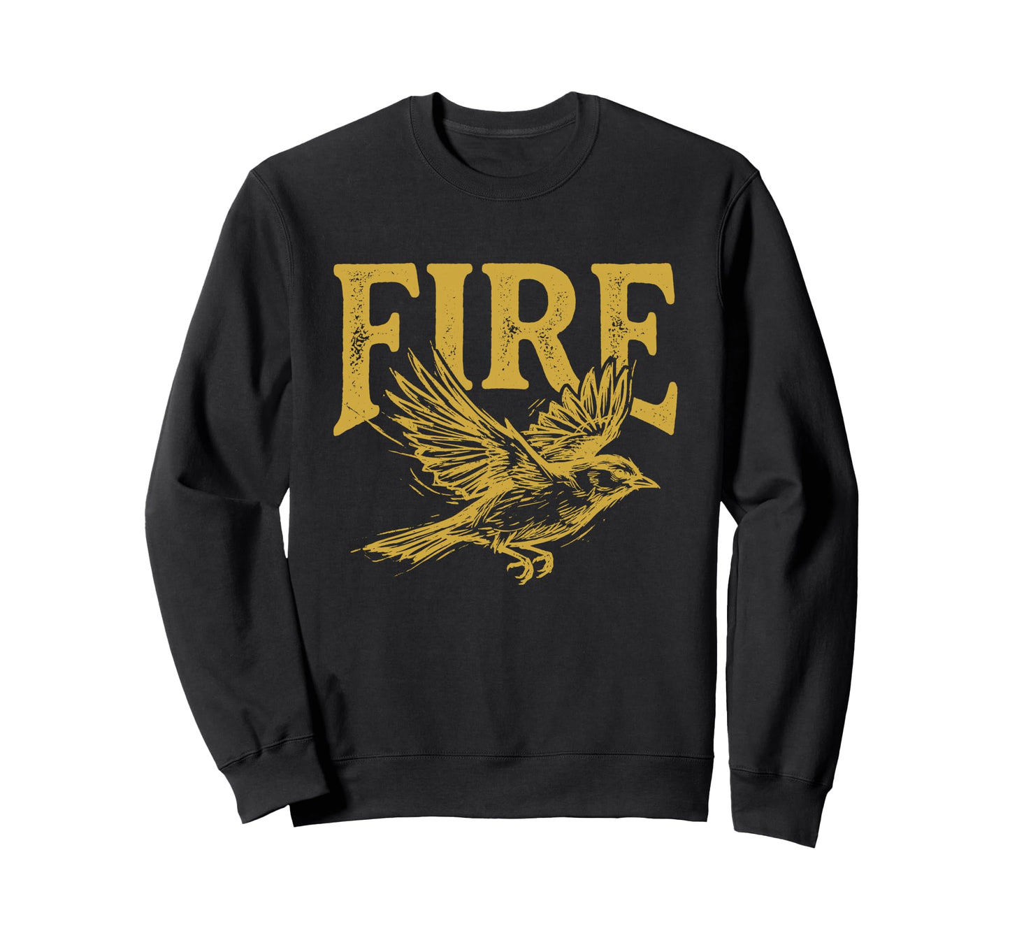 Funny Fire Bird Visual Pun Phoenix Sweatshirt - Casual Everyday Wear Unisex - T-Shirt, Sweatshirt, Hoodie