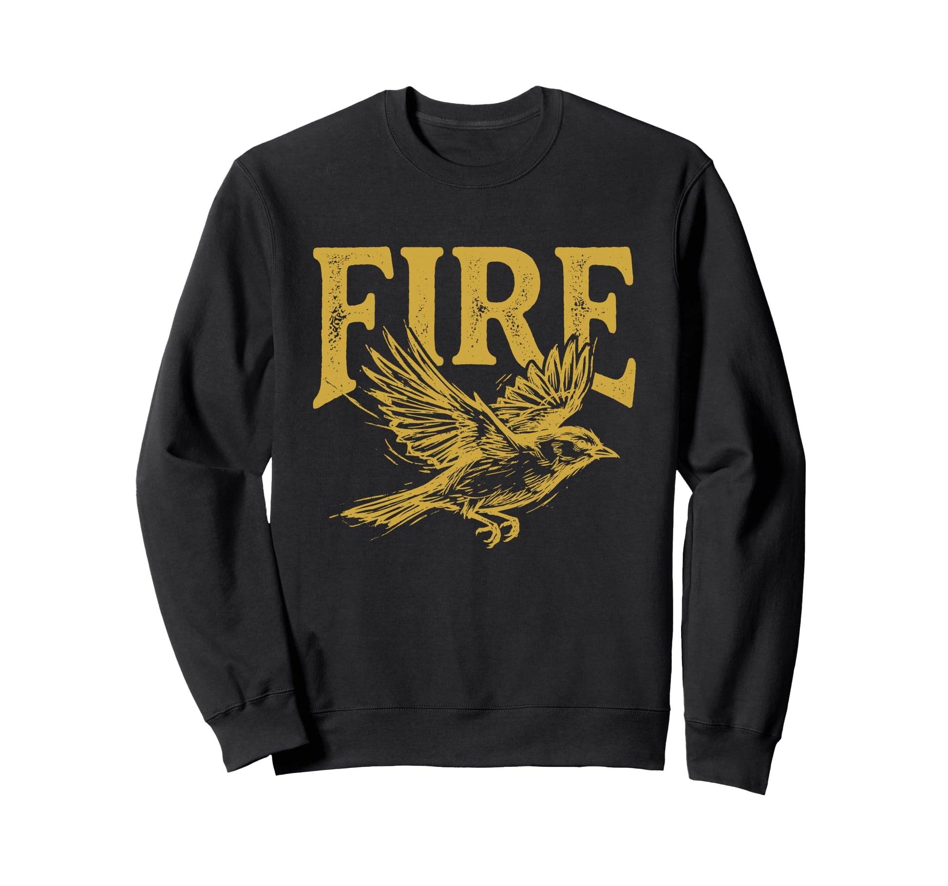 Funny Fire Bird Visual Pun Phoenix Sweatshirt - Casual Everyday Wear Unisex - T-Shirt, Sweatshirt, Hoodie
