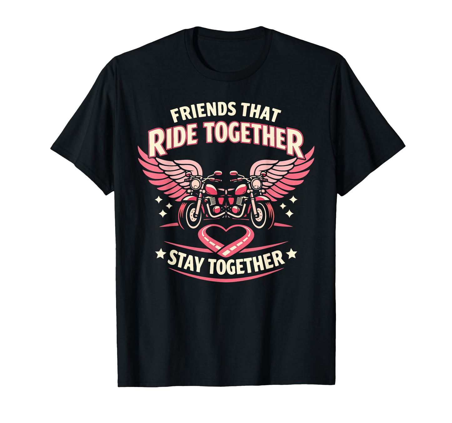 Motorcycle Biker Friends Buddies Besties T-Shirt - Graphic Print Unisex - T-Shirt, Sweatshirt, Hoodie