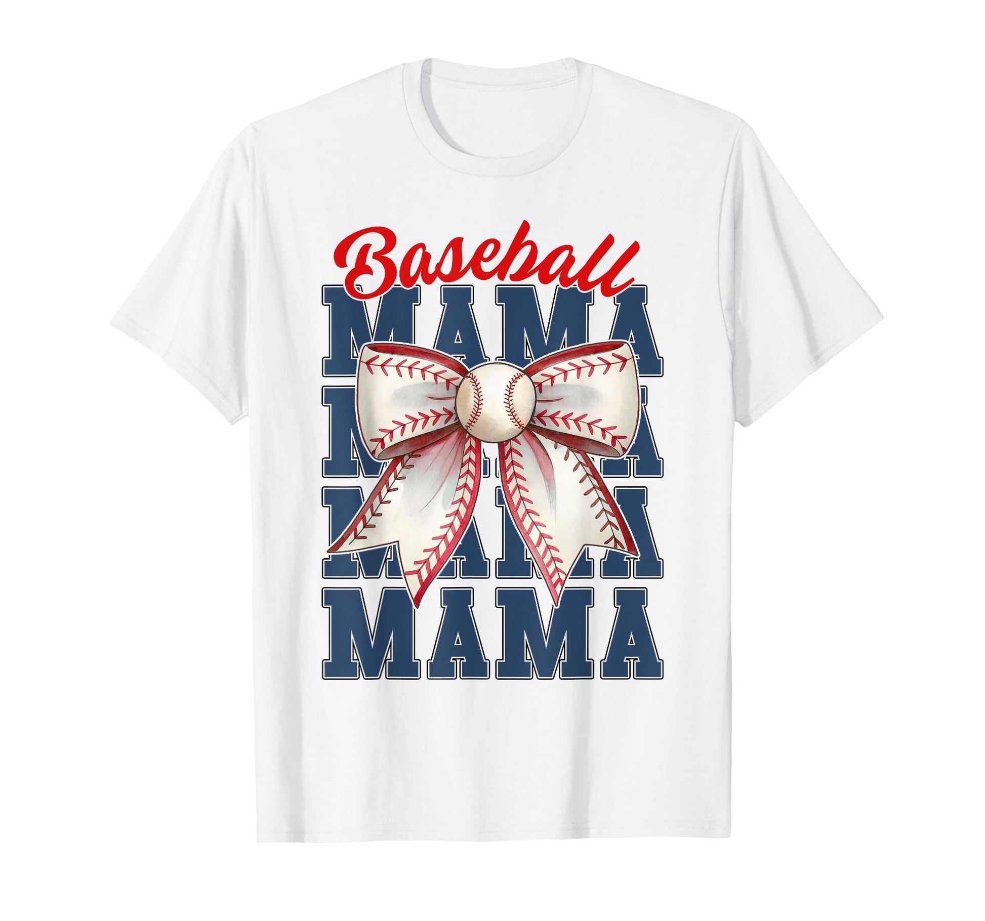 Baseball Mama Mom Coquette Bow Game Day T-Shirt - Aesthetic Graphic Unisex - T-Shirt, Sweatshirt, Hoodie