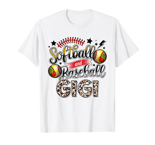 Baseball And Softball Gigi Leopard T-Shirt - Streetwear Style Unisex - T-Shirt, Sweatshirt, Hoodie