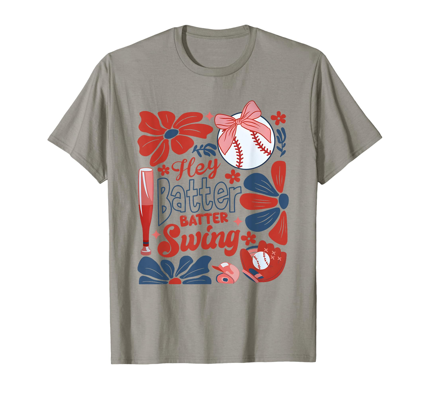 Softball Batter Batter Swing Boho T-Shirt - Fun Novelty Design Men Women - T-Shirt, Sweatshirt, Hoodie