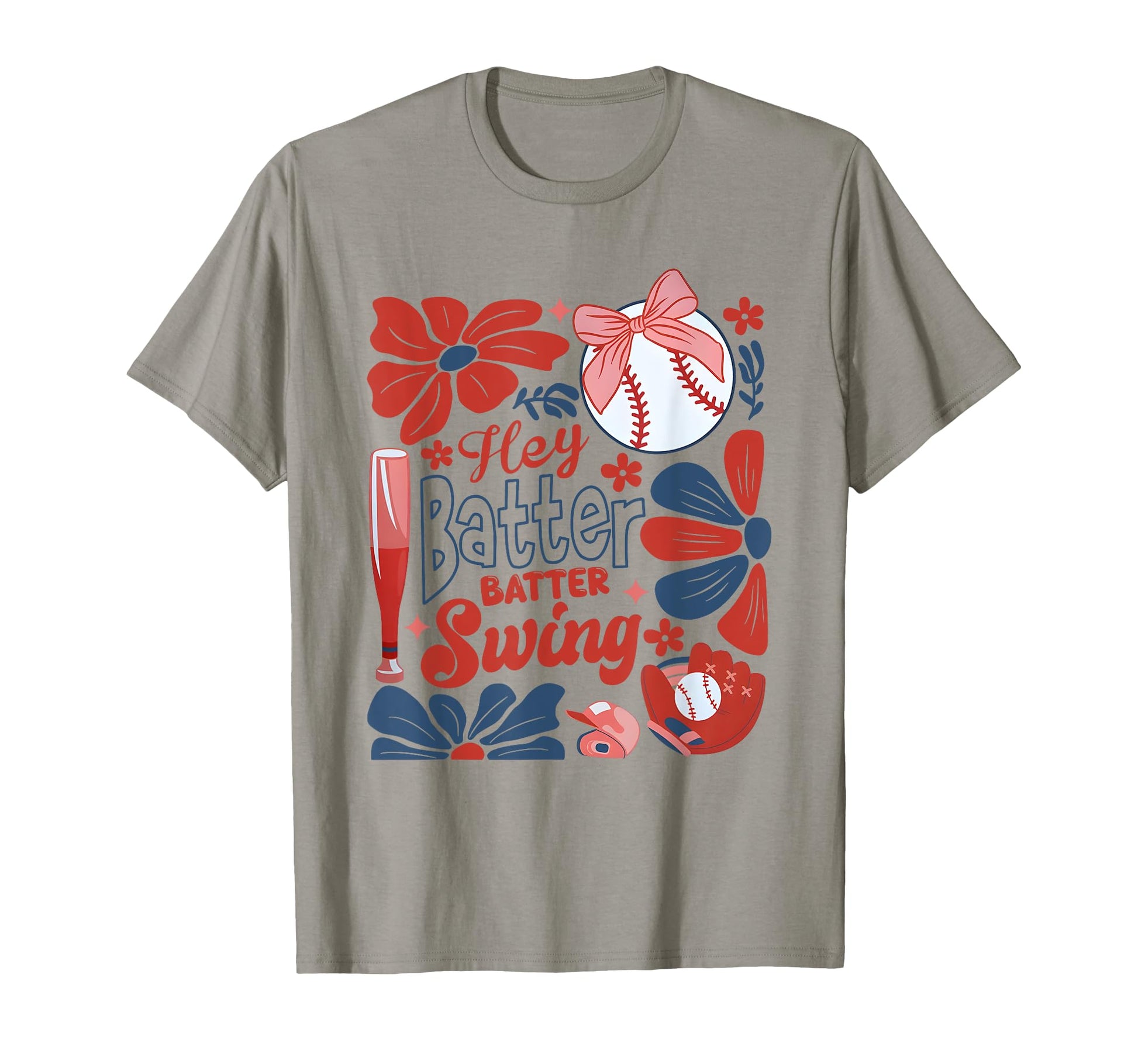 Softball Batter Batter Swing Boho T-Shirt - Fun Novelty Design Men Women - T-Shirt, Sweatshirt, Hoodie