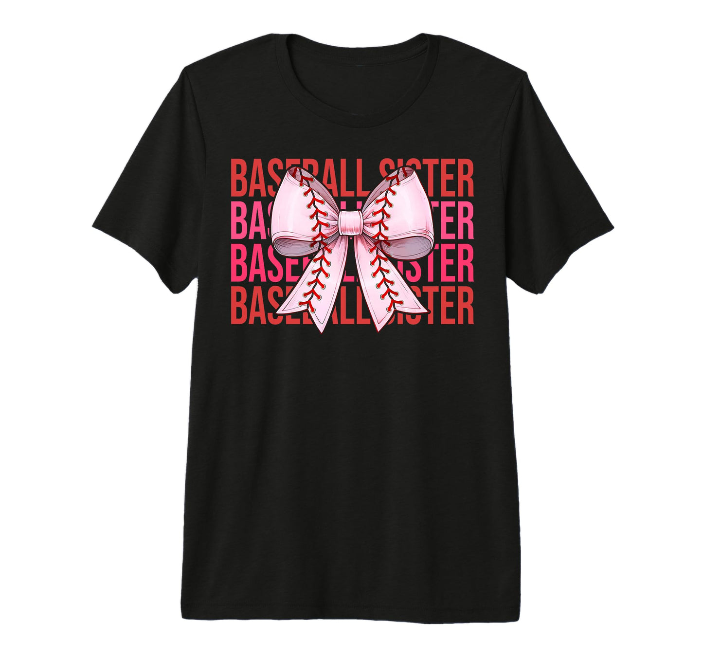 Baseball Sister Baseball Coquette T-Shirt - Casual Everyday Wear Unisex - T-Shirt, Sweatshirt, Hoodie