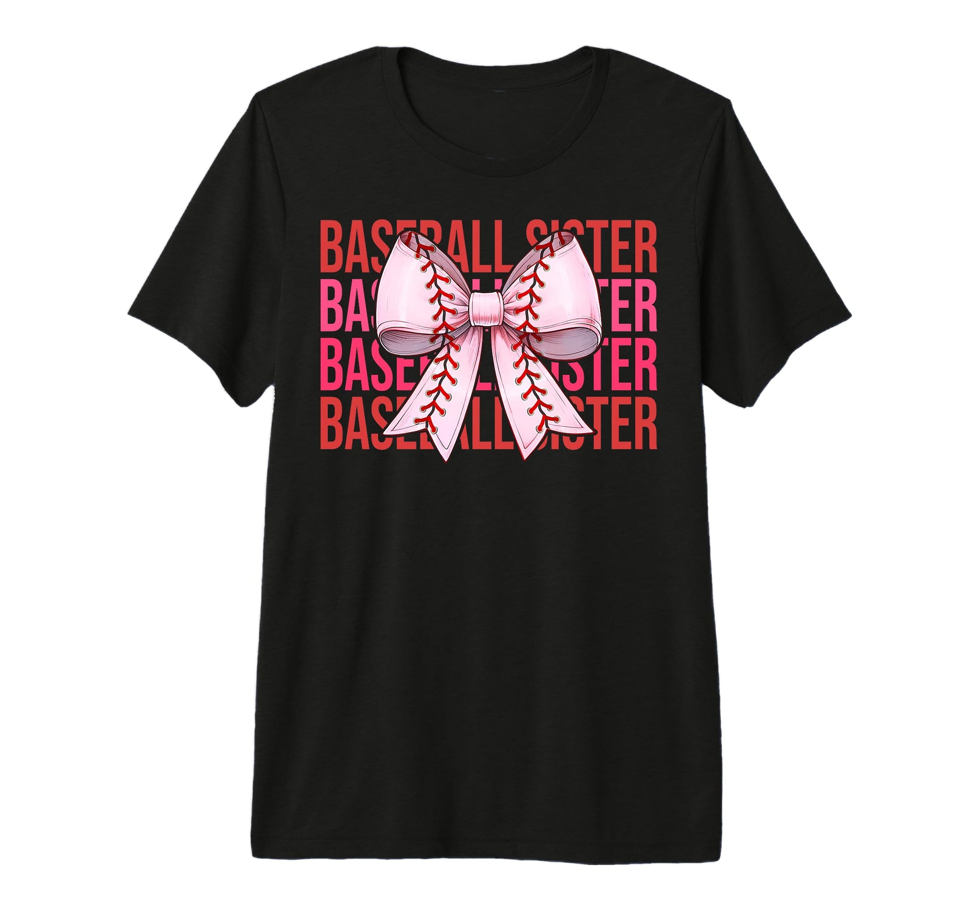 Baseball Sister Baseball Coquette T-Shirt - Casual Everyday Wear Unisex - T-Shirt, Sweatshirt, Hoodie