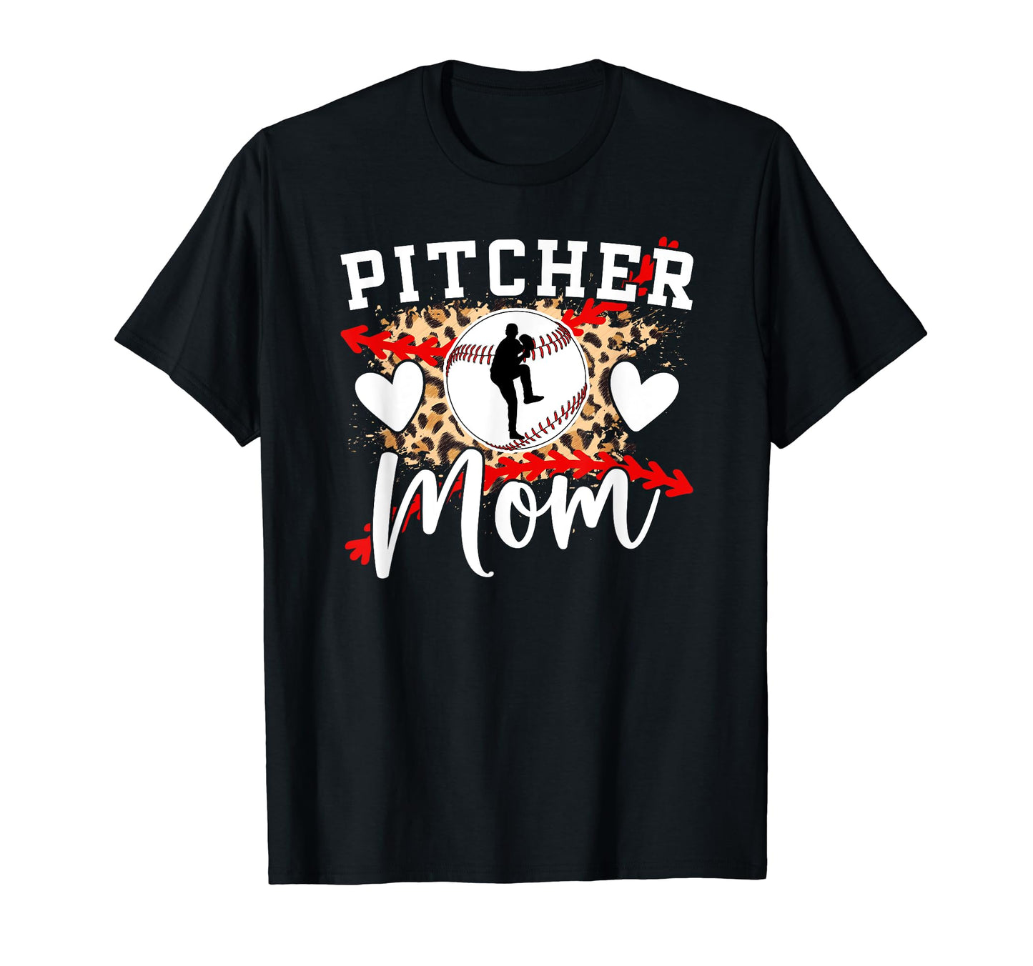 Baseball Pitcher Mom Baseball T-Shirt - Custom Art Print for Adults - T-Shirt, Sweatshirt, Hoodie
