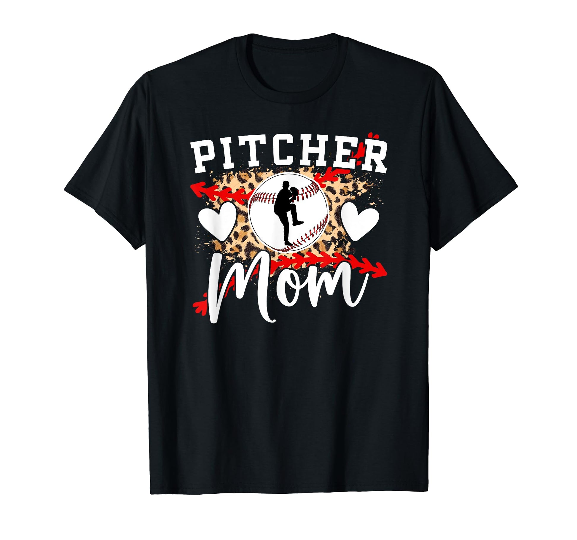 Baseball Pitcher Mom Baseball T-Shirt - Custom Art Print for Adults - T-Shirt, Sweatshirt, Hoodie