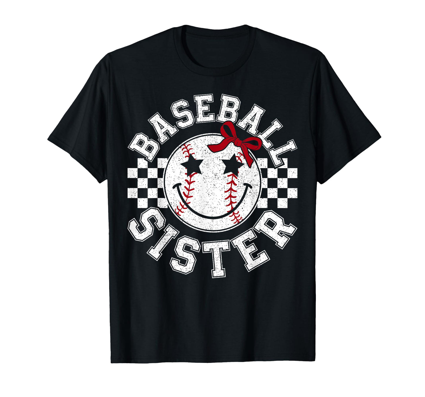 Baseball Sister Coquette Bow Sport T-Shirt - Fun Novelty Design for Adults - T-Shirt, Sweatshirt, Hoodie