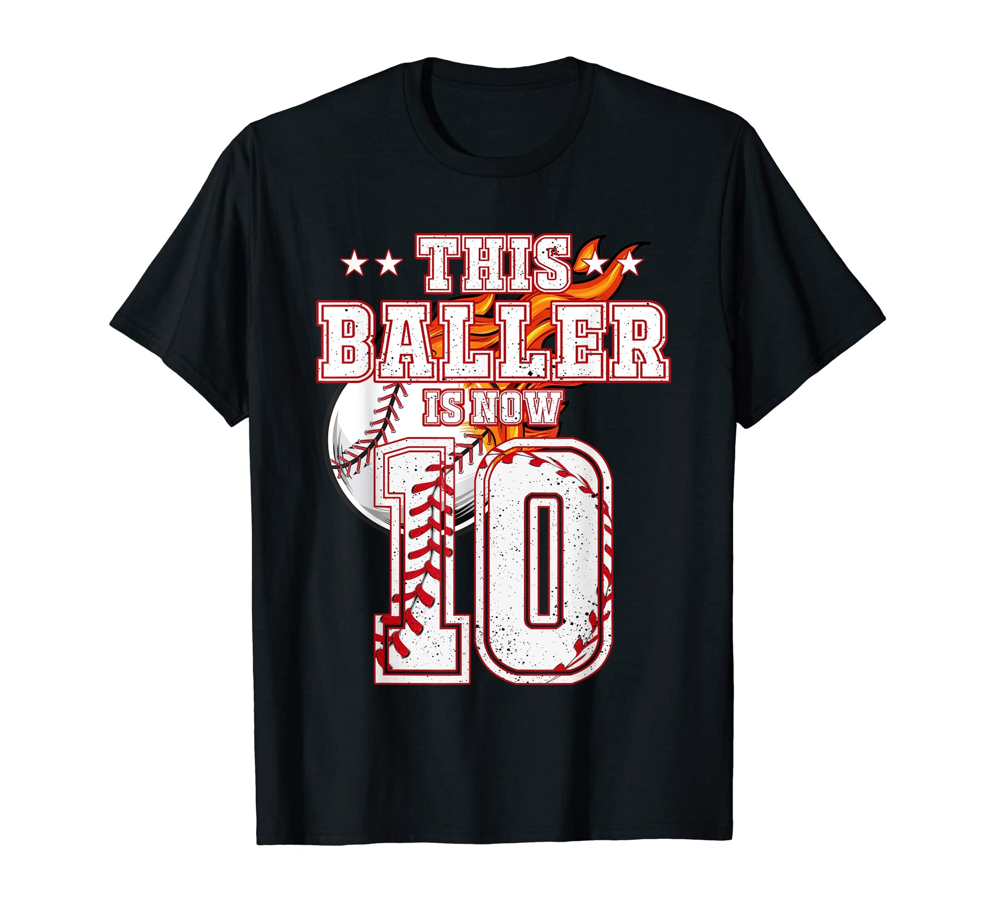 10Th Birthday Baseball Lover T-Shirt - Minimalist Print for Adults - T-Shirt, Sweatshirt, Hoodie