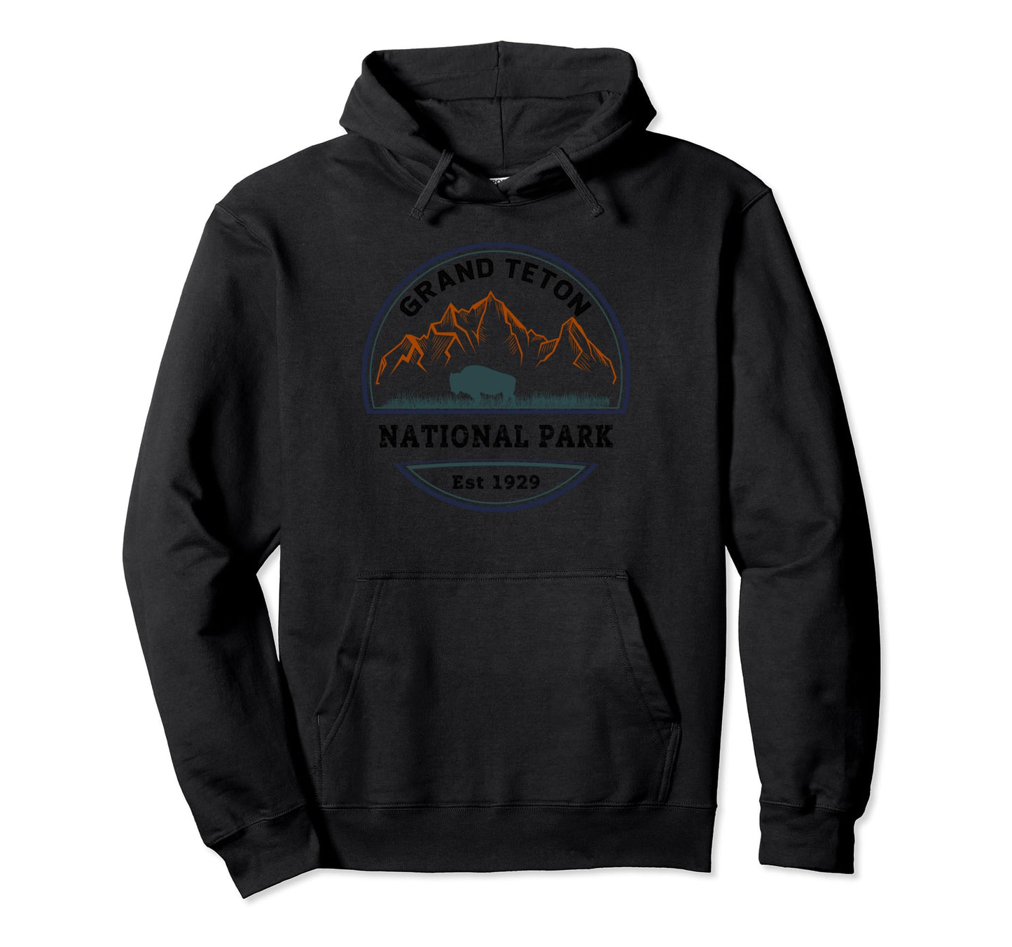Est 1929 Grand Teton National Park Hoodie - Streetwear Style for Adults - T-Shirt, Sweatshirt, Hoodie