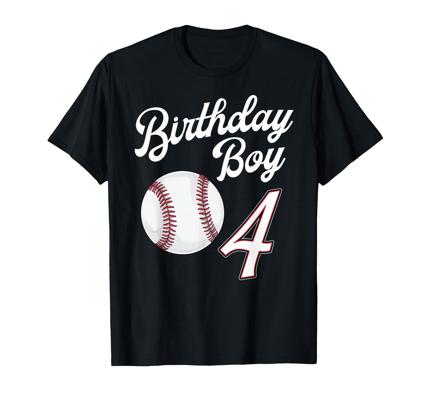 4 Years Old Baseball Themed 4Th T-Shirt - Aesthetic Graphic Men Women - T-Shirt, Sweatshirt, Hoodie
