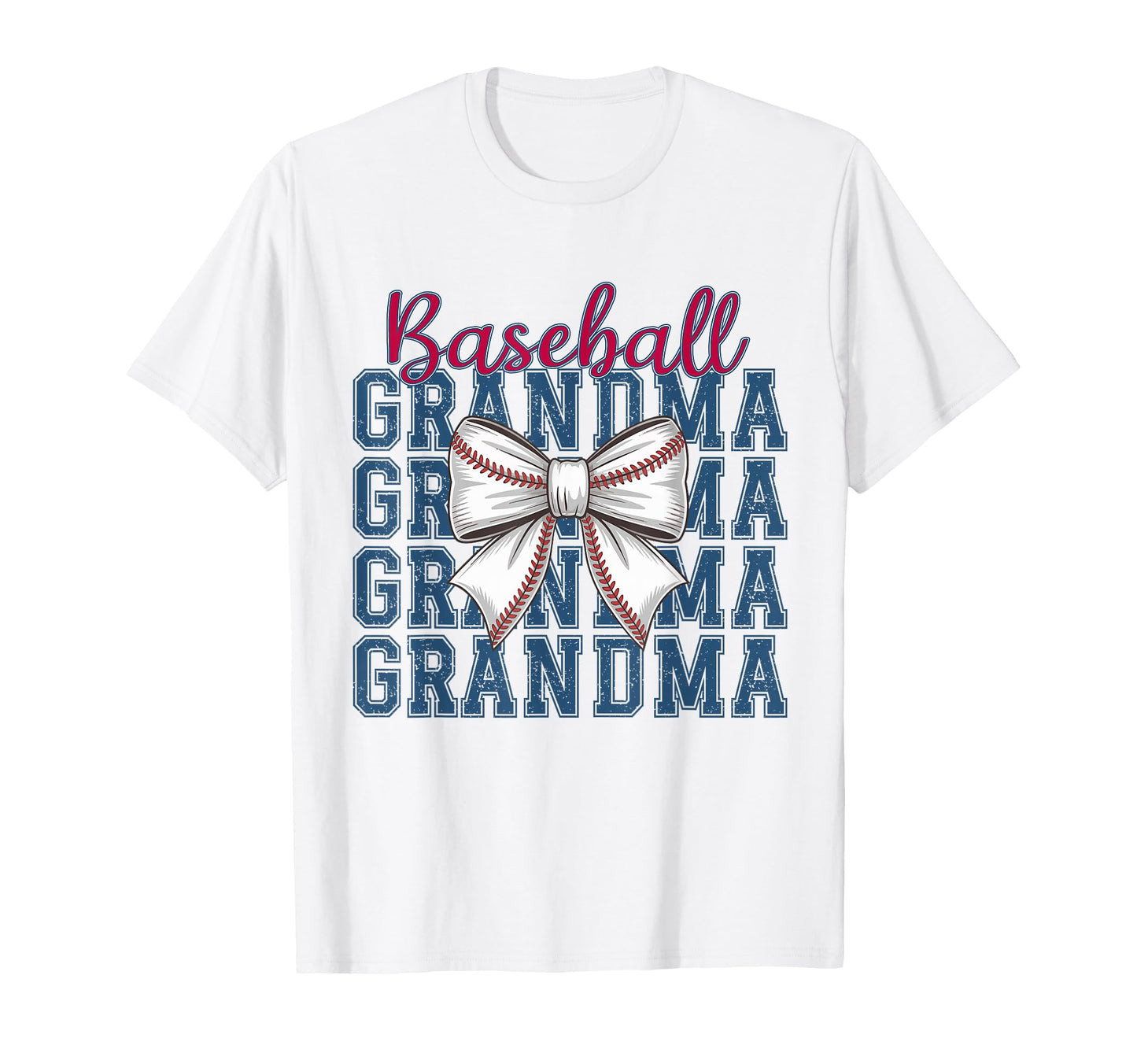 Baseball Grandma Coquette Bow Mothers T-Shirt - Unique Graphic Men Women - T-Shirt, Sweatshirt, Hoodie