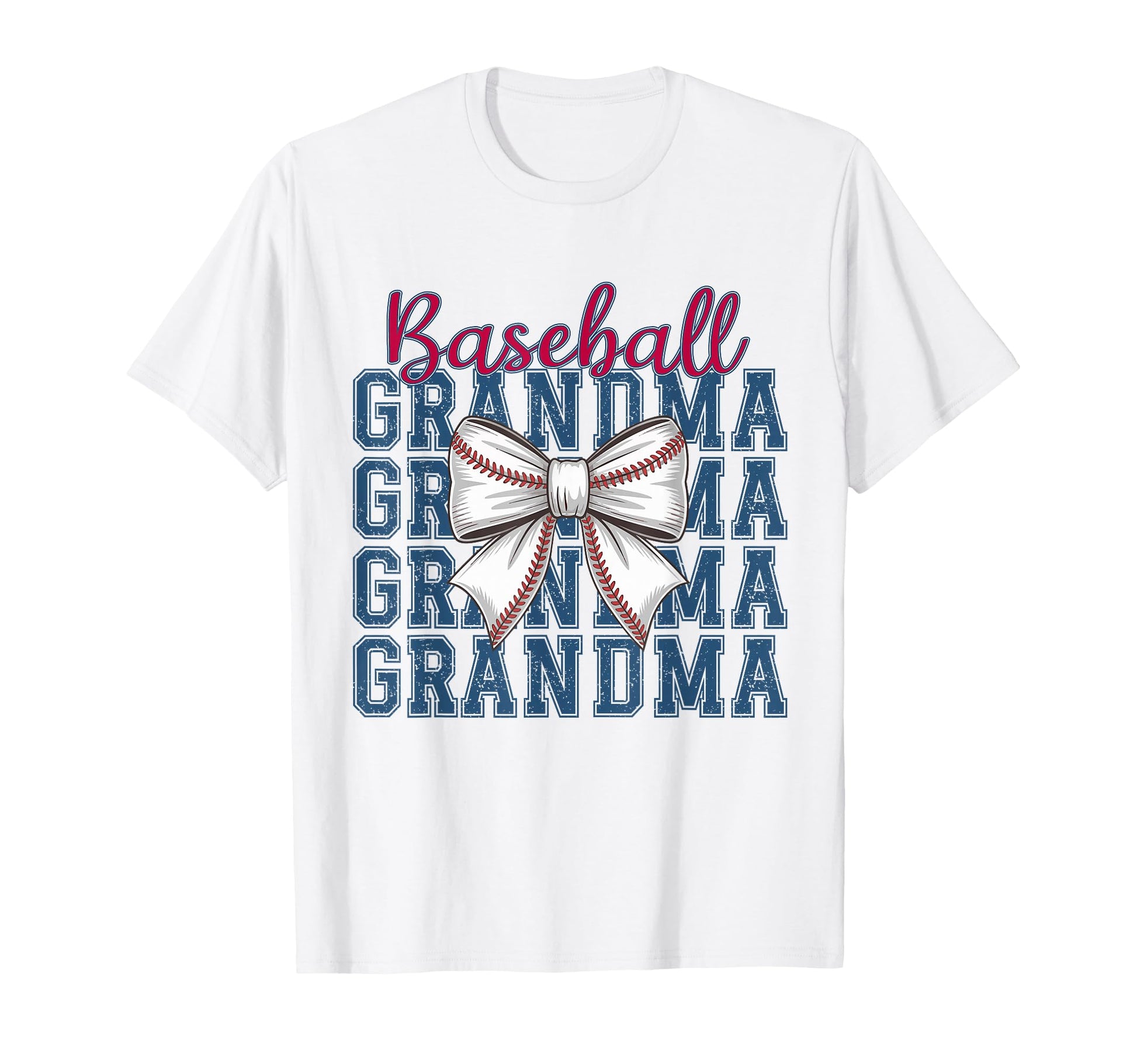 Baseball Grandma Coquette Bow Mothers T-Shirt - Unique Graphic Men Women - T-Shirt, Sweatshirt, Hoodie