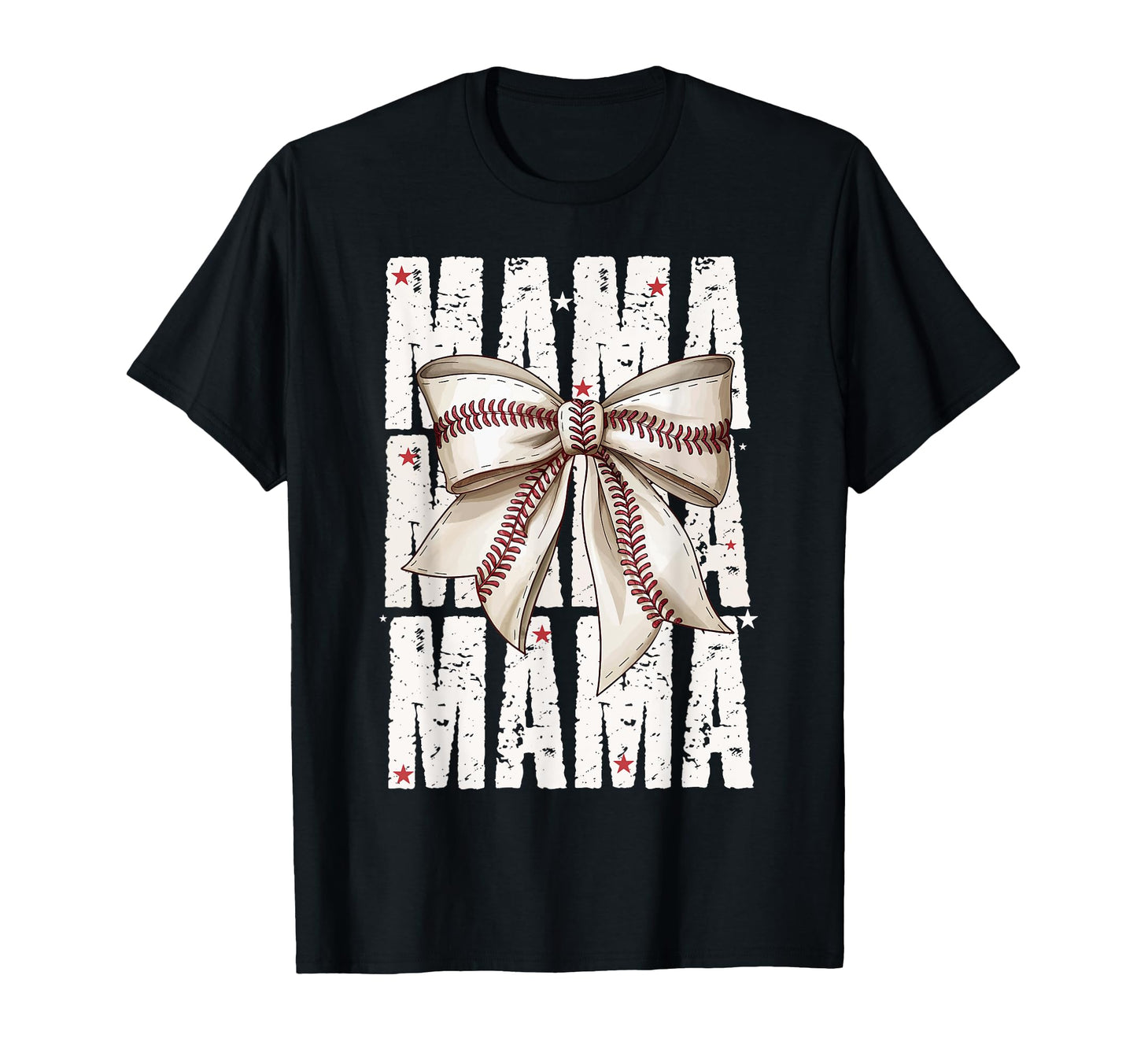 Coquette Bow Baseball Mama Mothers Day T-Shirt - Graphic Print Unisex - T-Shirt, Sweatshirt, Hoodie