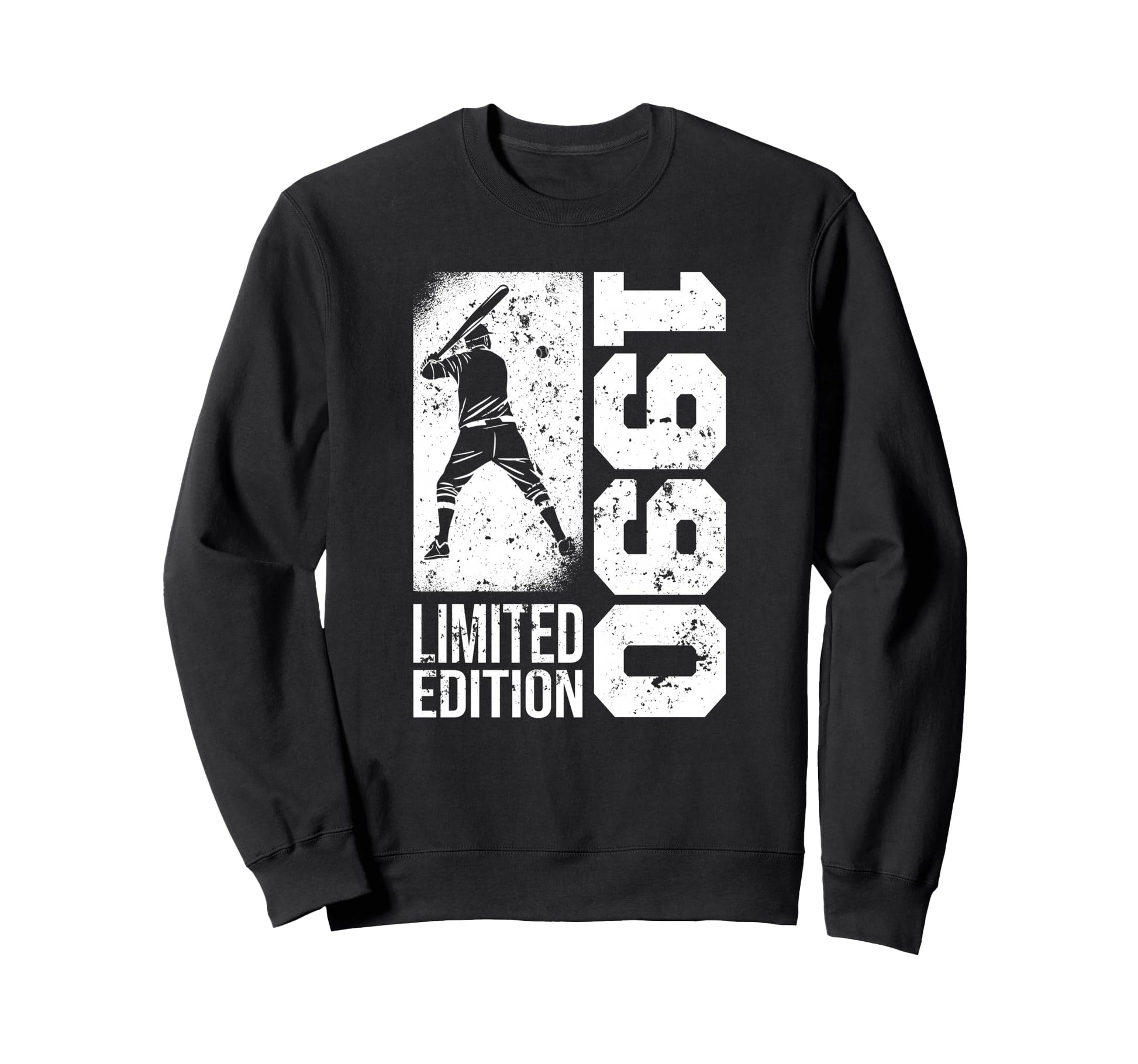 Baseball Player Born 1990 Birthday Sweatshirt - Minimalist Print Unisex - T-Shirt, Sweatshirt, Hoodie
