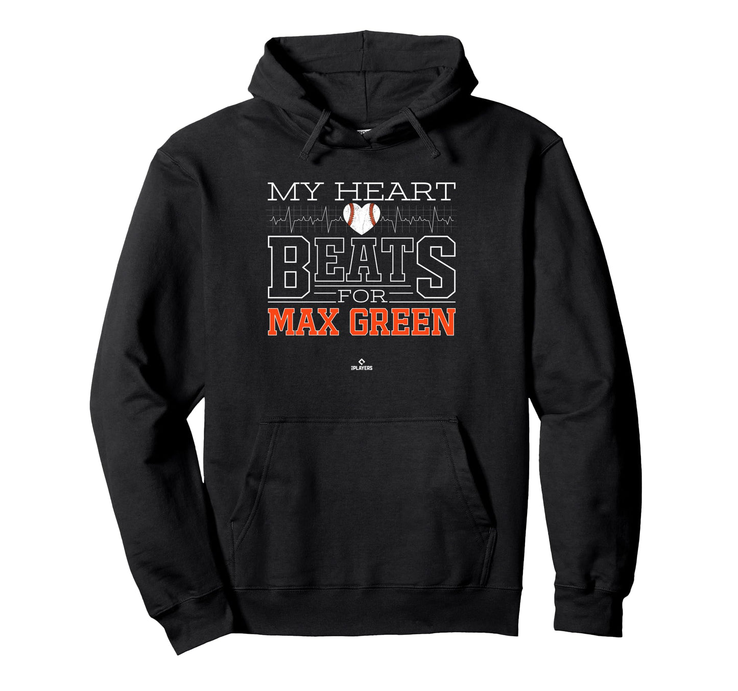 My Heart Beats Max Green Prospect Baseball Hoodie - Graphic Print Unisex - T-Shirt, Sweatshirt, Hoodie