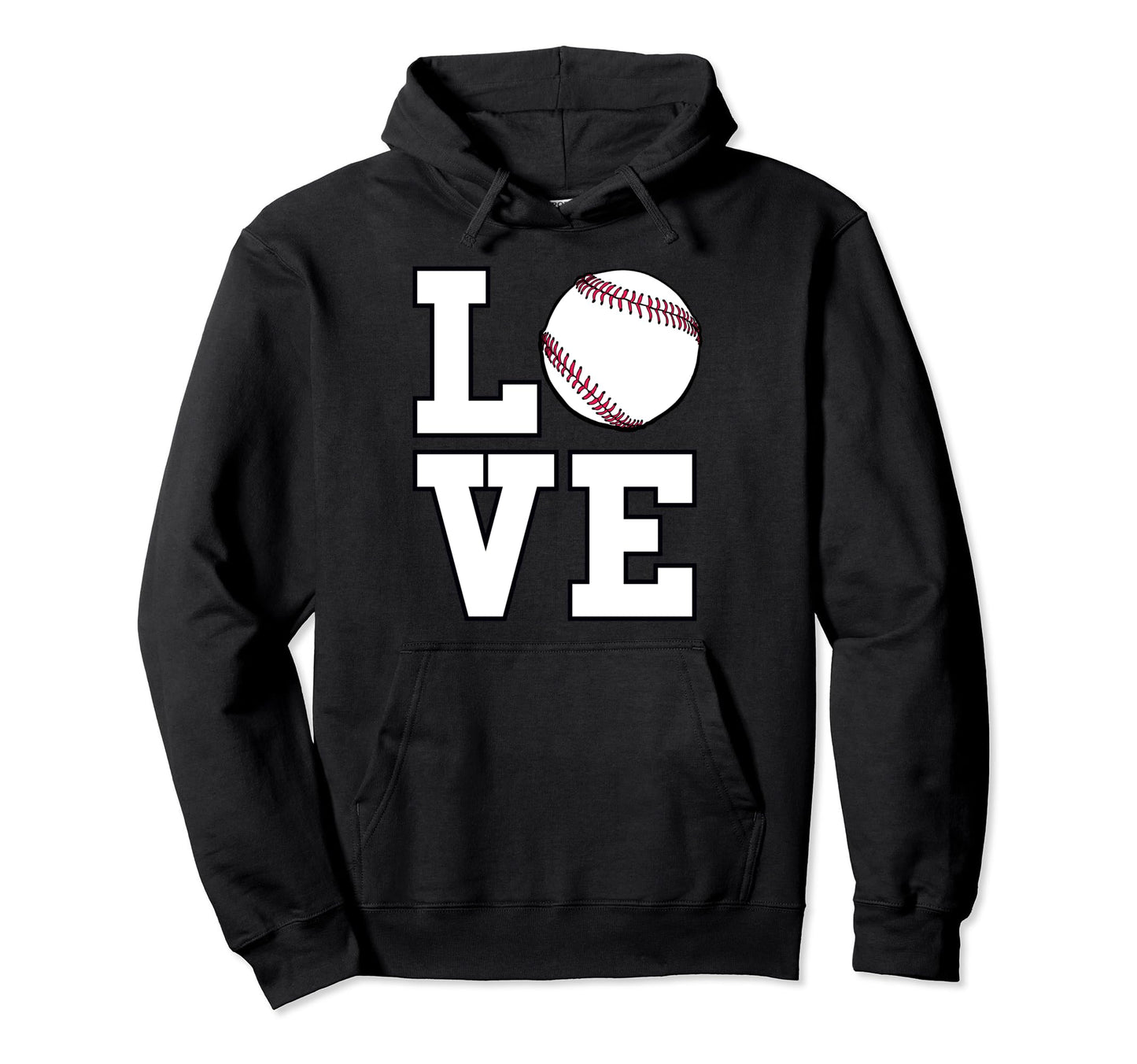 Trendy Love Baseball Hoodie - Fun Novelty Design Men Women - T-Shirt, Sweatshirt, Hoodie