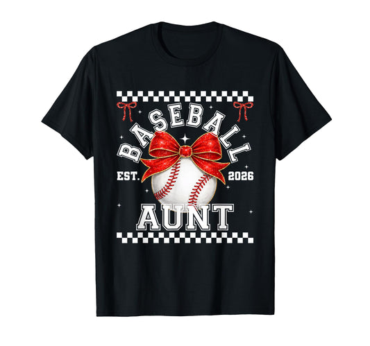 Baseball Aunt Coquette Family Matching T-Shirt - Novelty Apparel Unisex - T-Shirt, Sweatshirt, Hoodie