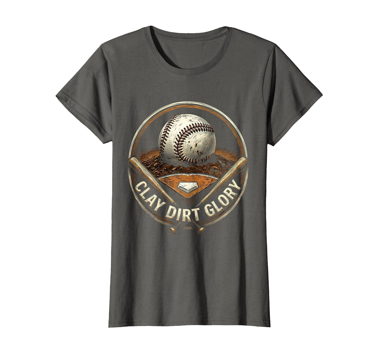 Clay Dirt Glory Baseball T-Shirt - Graphic Print for Adults - T-Shirt, Sweatshirt, Hoodie