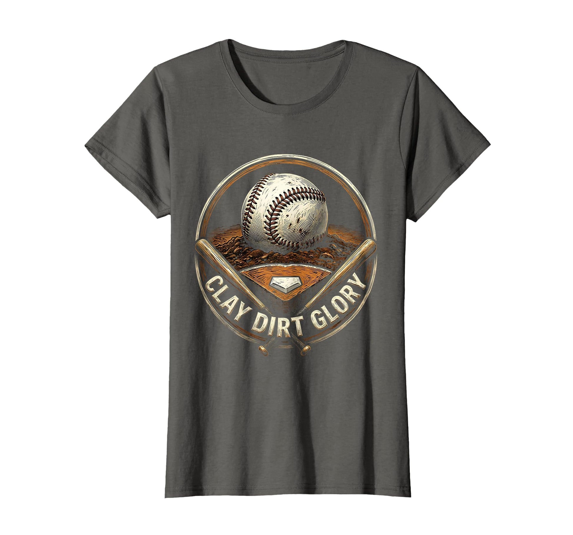 Clay Dirt Glory Baseball T-Shirt - Graphic Print for Adults - T-Shirt, Sweatshirt, Hoodie
