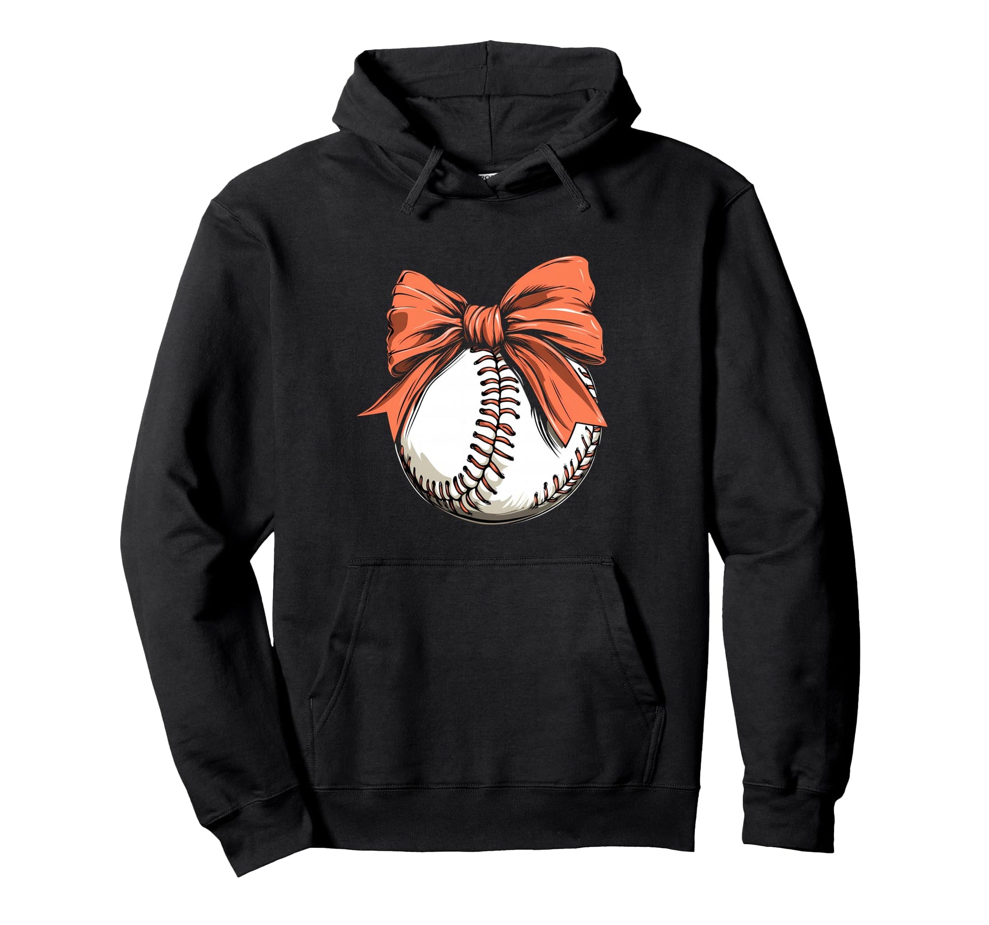 Baseball Coquette Bow Baseball Player Hoodie - Custom Art Print Men Women - T-Shirt, Sweatshirt, Hoodie